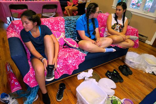 Chatting On The Spa Couch Chatting On The Spa Couch