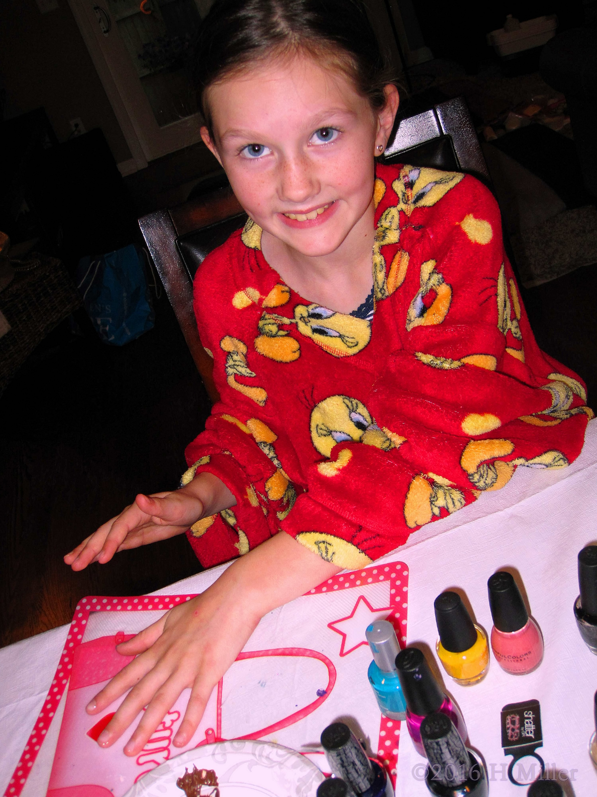Excited For Her Kids Spa Mani 