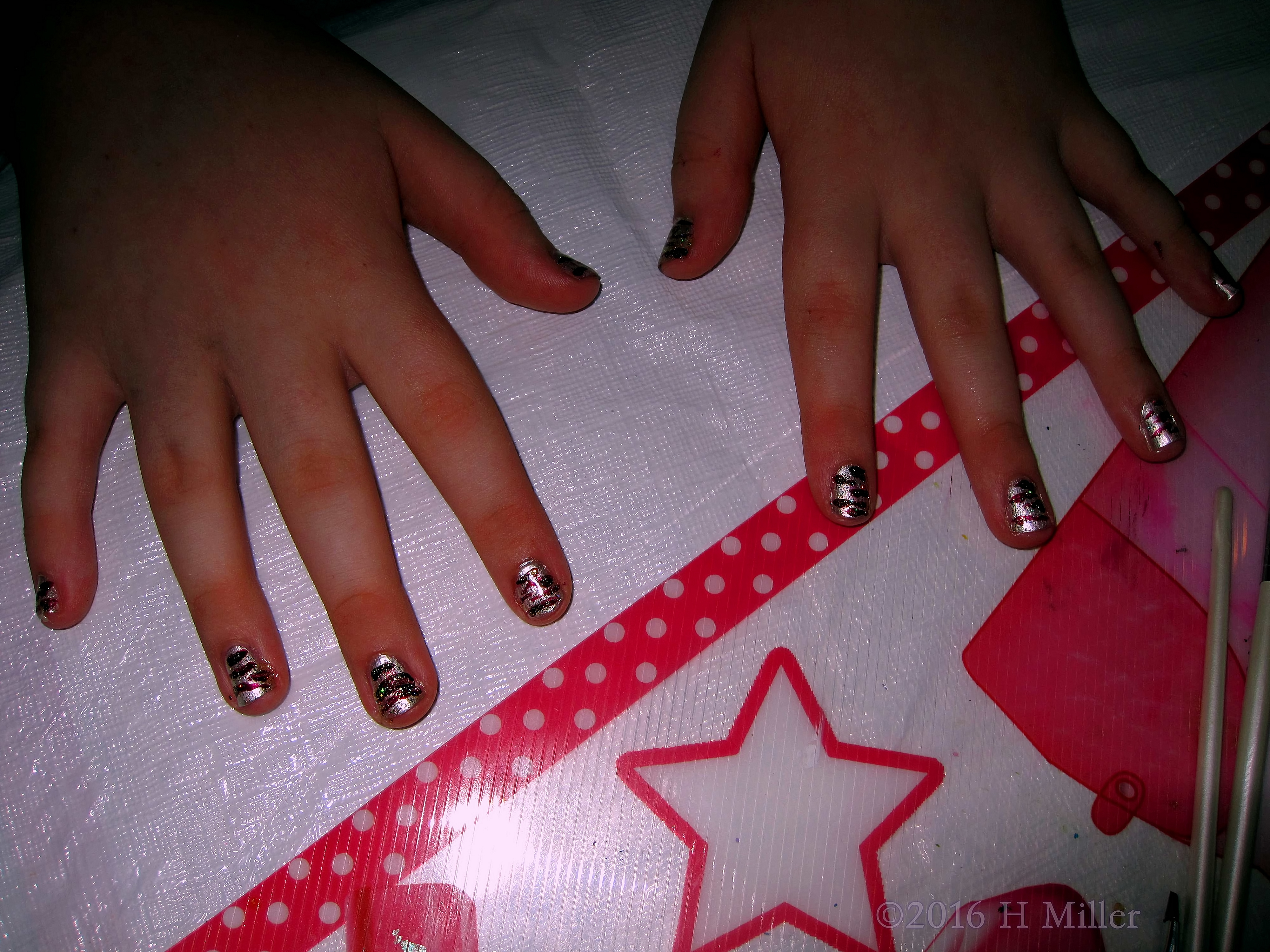 Neat Kids Striped Nail Art Neat Kids Striped Nail Art