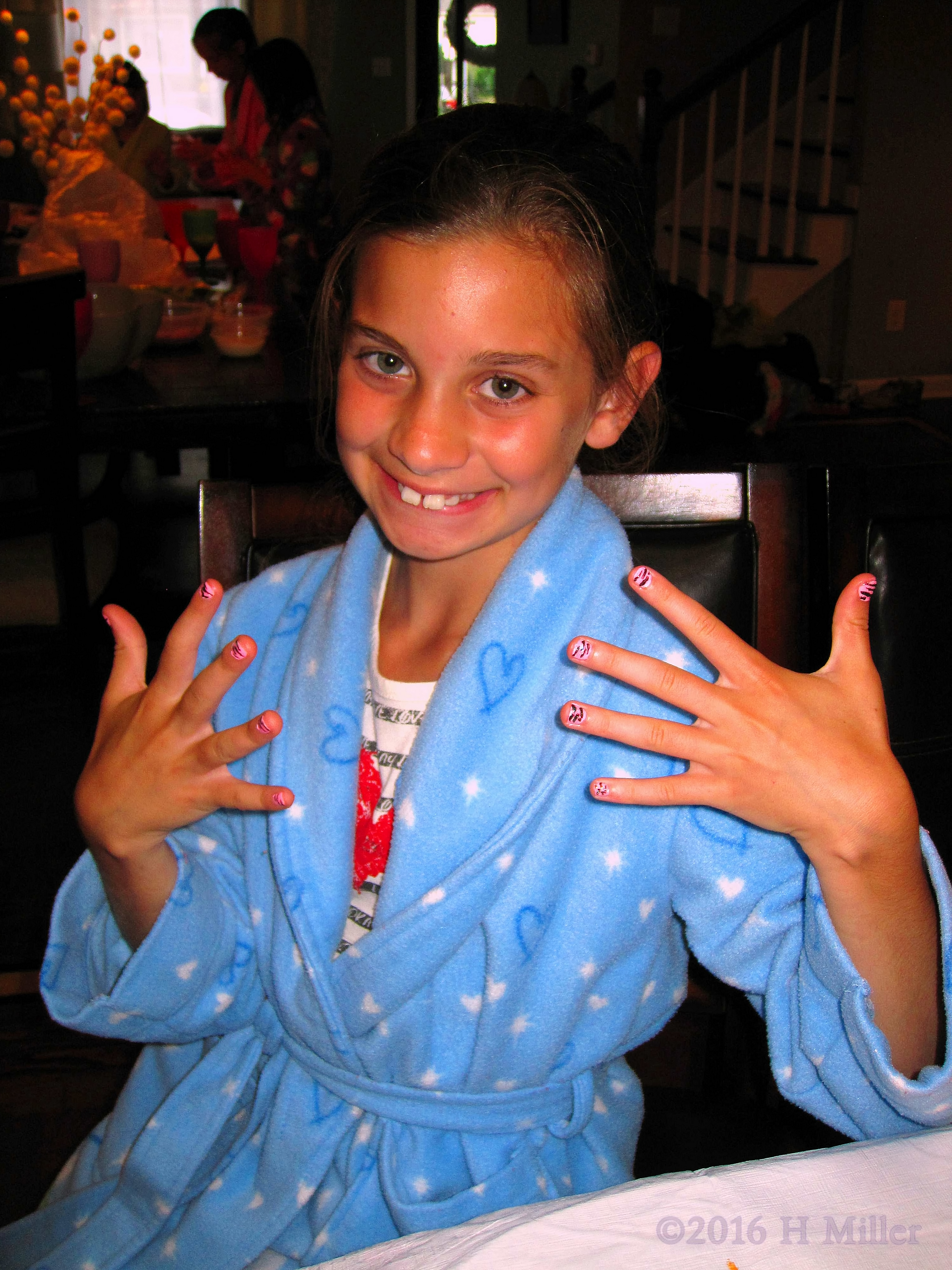 She's Very Happy With Her Kids Manicure She's Very Happy With Her Kids Manicure