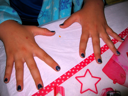 Awesome Blue Crackle Home Girls Spa Mini Mani Awesome Blue Crackle Home Girls Spa Mini Mani