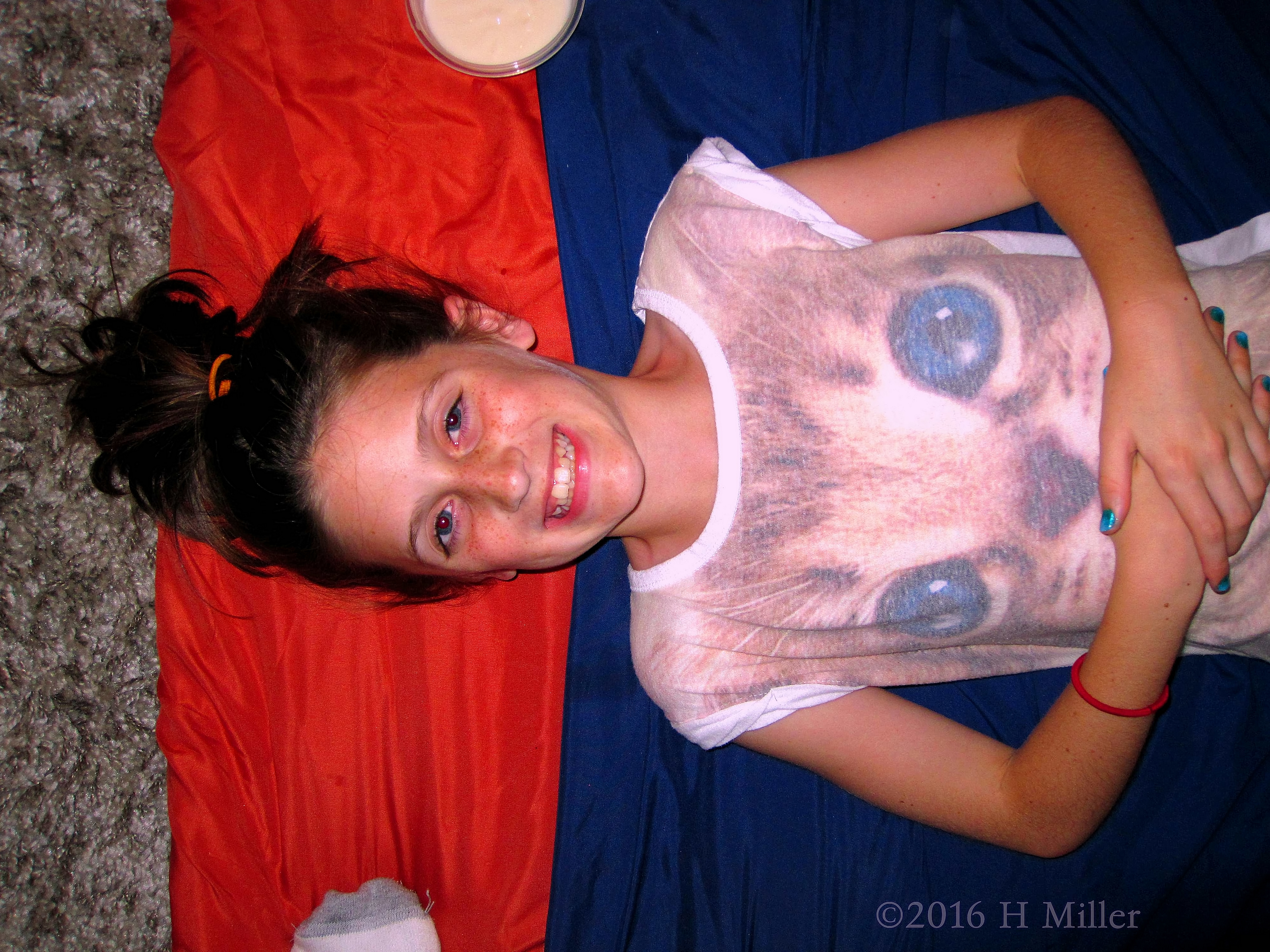 Smiling And Ready For Her Spa Treatment Smiling And Ready For Her Spa Treatment