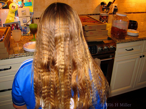 Cool Crimped Home Kids Spa Hairstyle