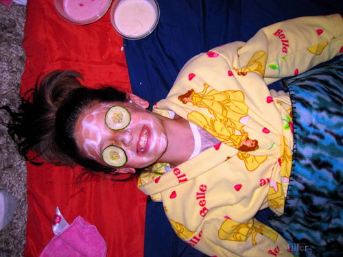 Smiling Through Her Vanilla Face Mask Smiling Through Her Vanilla Face Mask