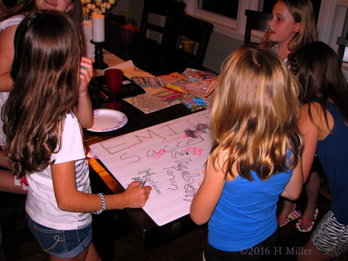 Working On The Spa Party Card Working On The Spa Party Card