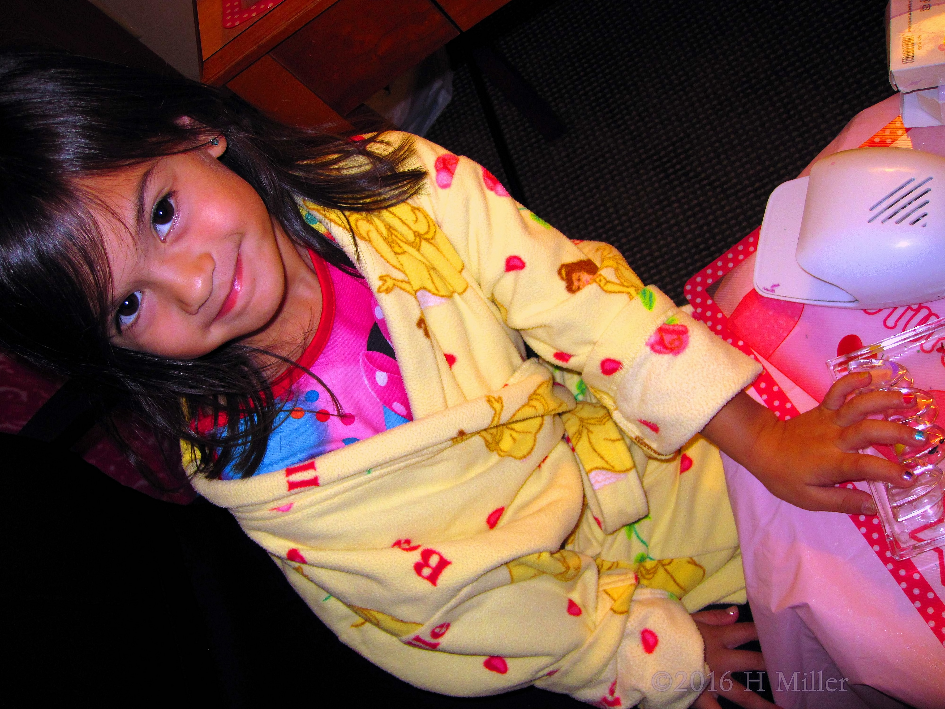 She's Having Fun Getting Her Manicure Done. She's Having Fun Getting Her Manicure Done.