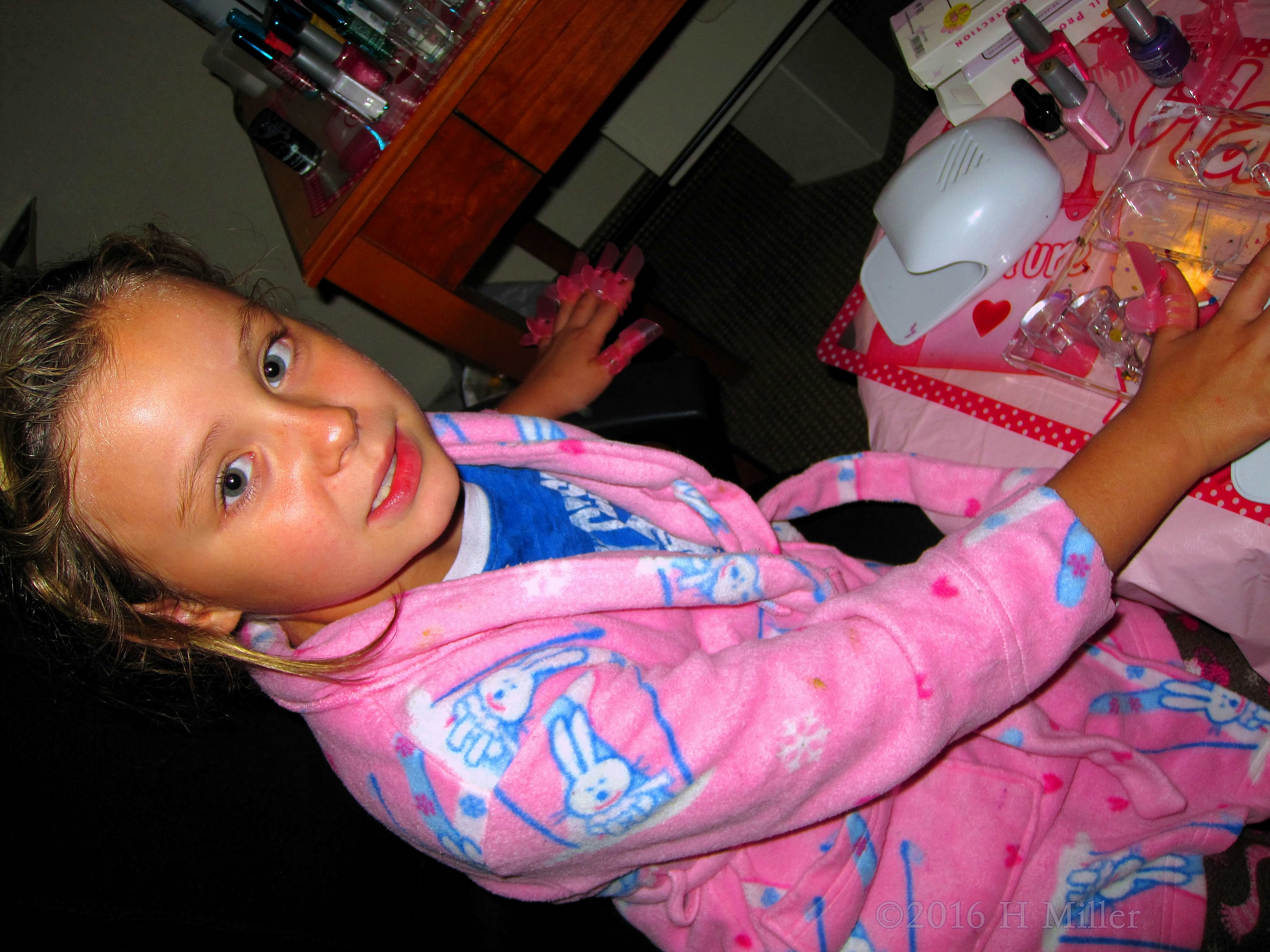 She Just Finished Her Mini Mani! She Just Finished Her Mini Mani!