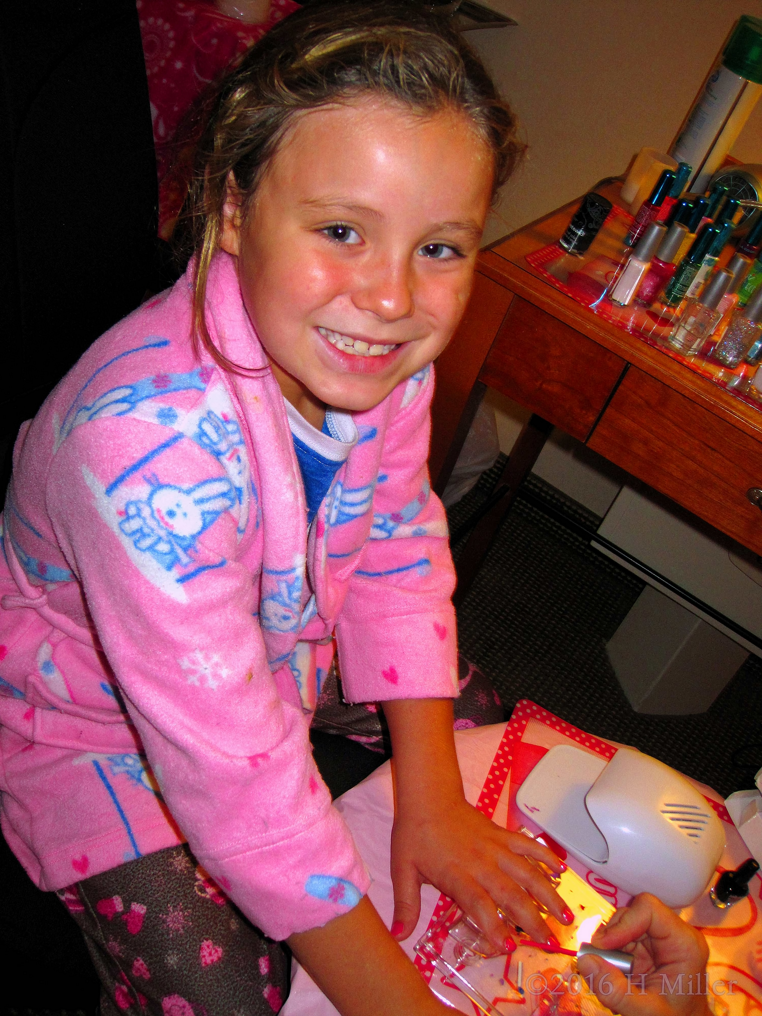 She Loves Getting Her Manicure Done! She Loves Getting Her Manicure Done!