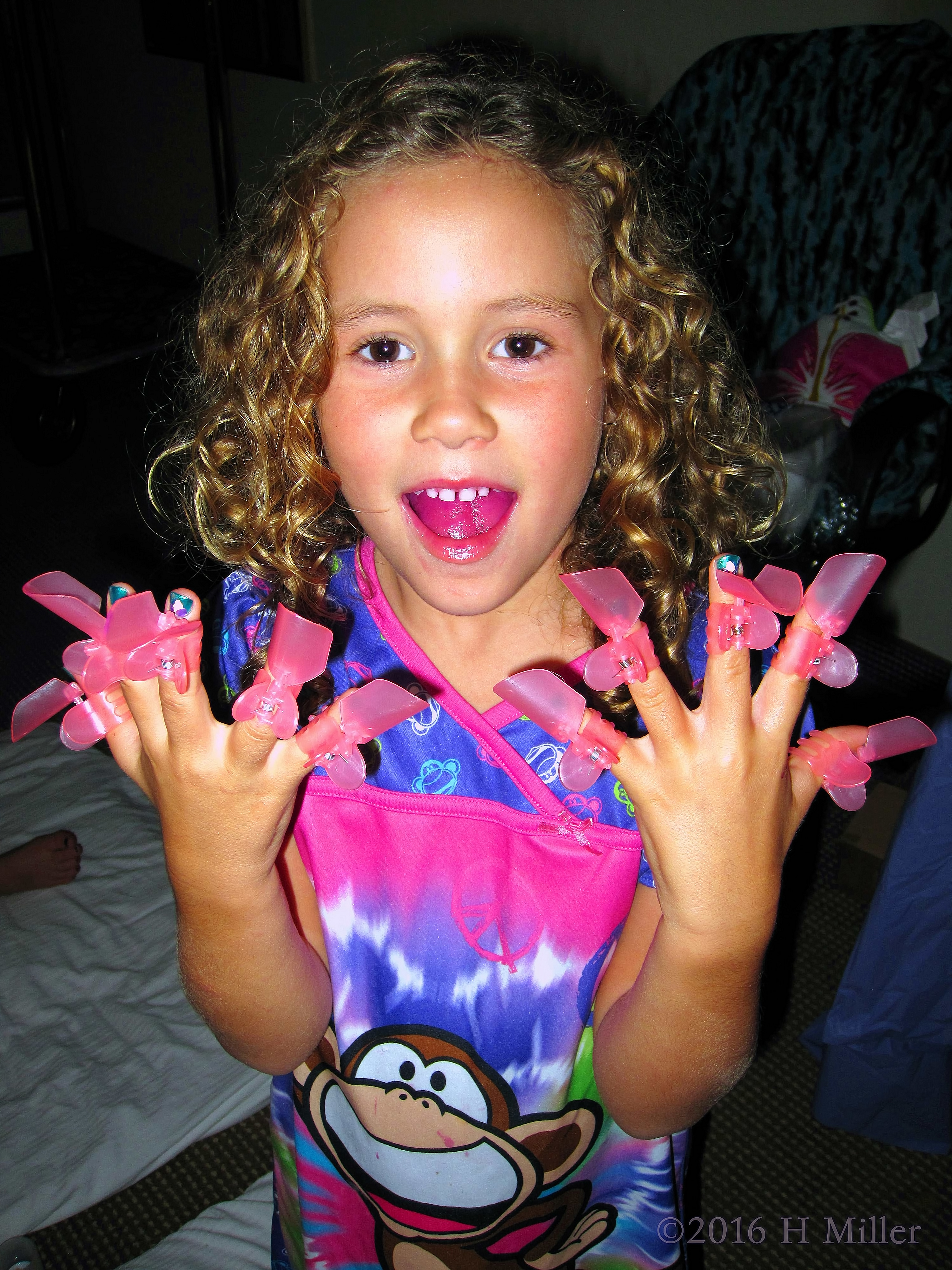 She Loves Her New Manicure! She Loves Her New Manicure!