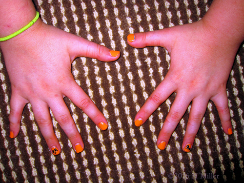 Cute Orange Mini Mani Cute Orange Mini Mani