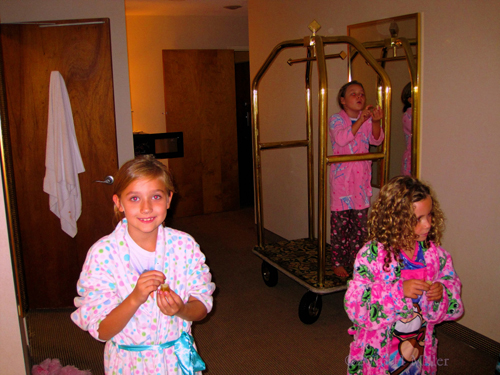 Hanging Out On The Hotel's Luggage Cart Hanging Out On The Hotel's Luggage Cart