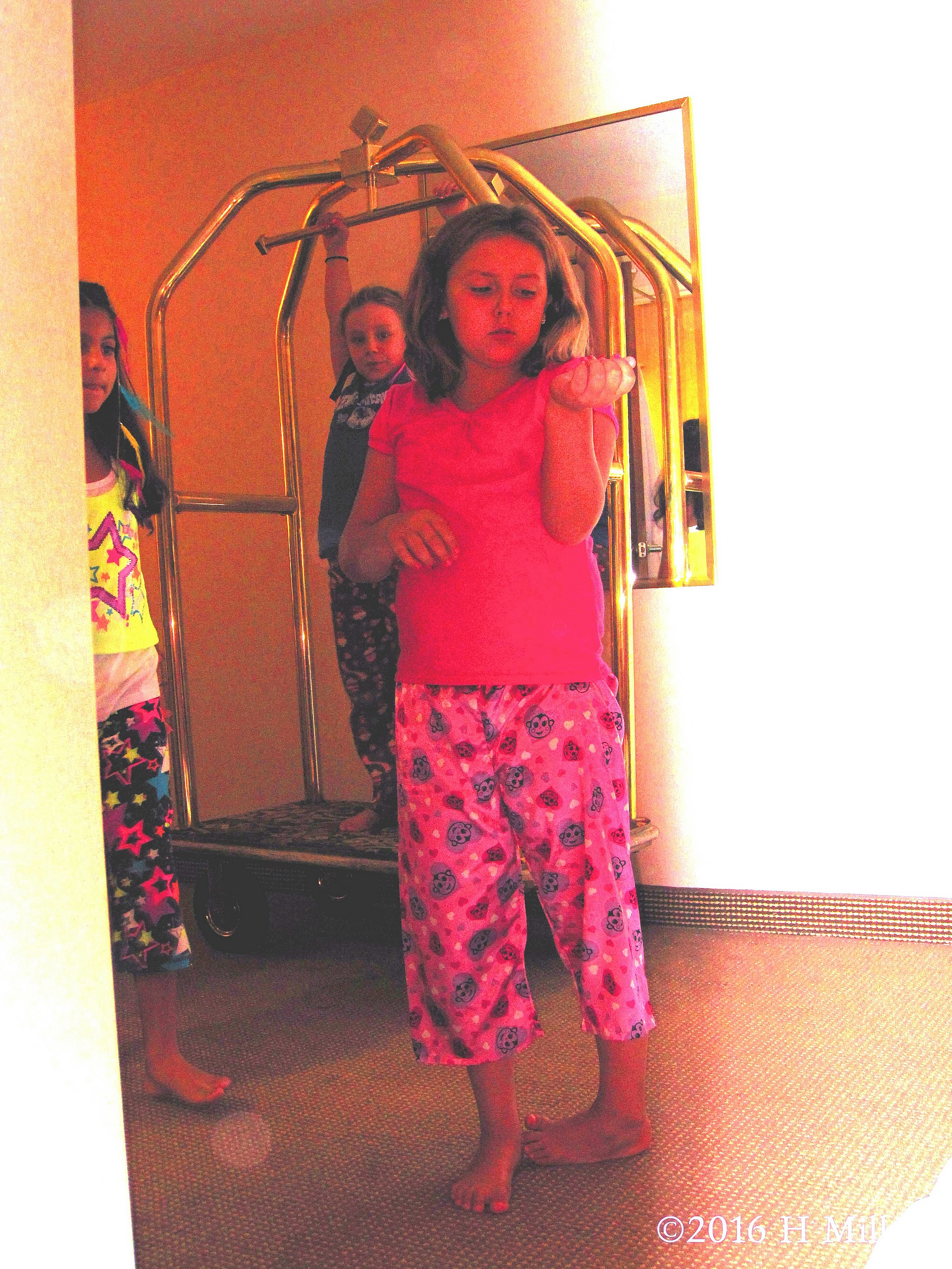 Hanging Out By The Luggage Cart. Hanging Out By The Luggage Cart.