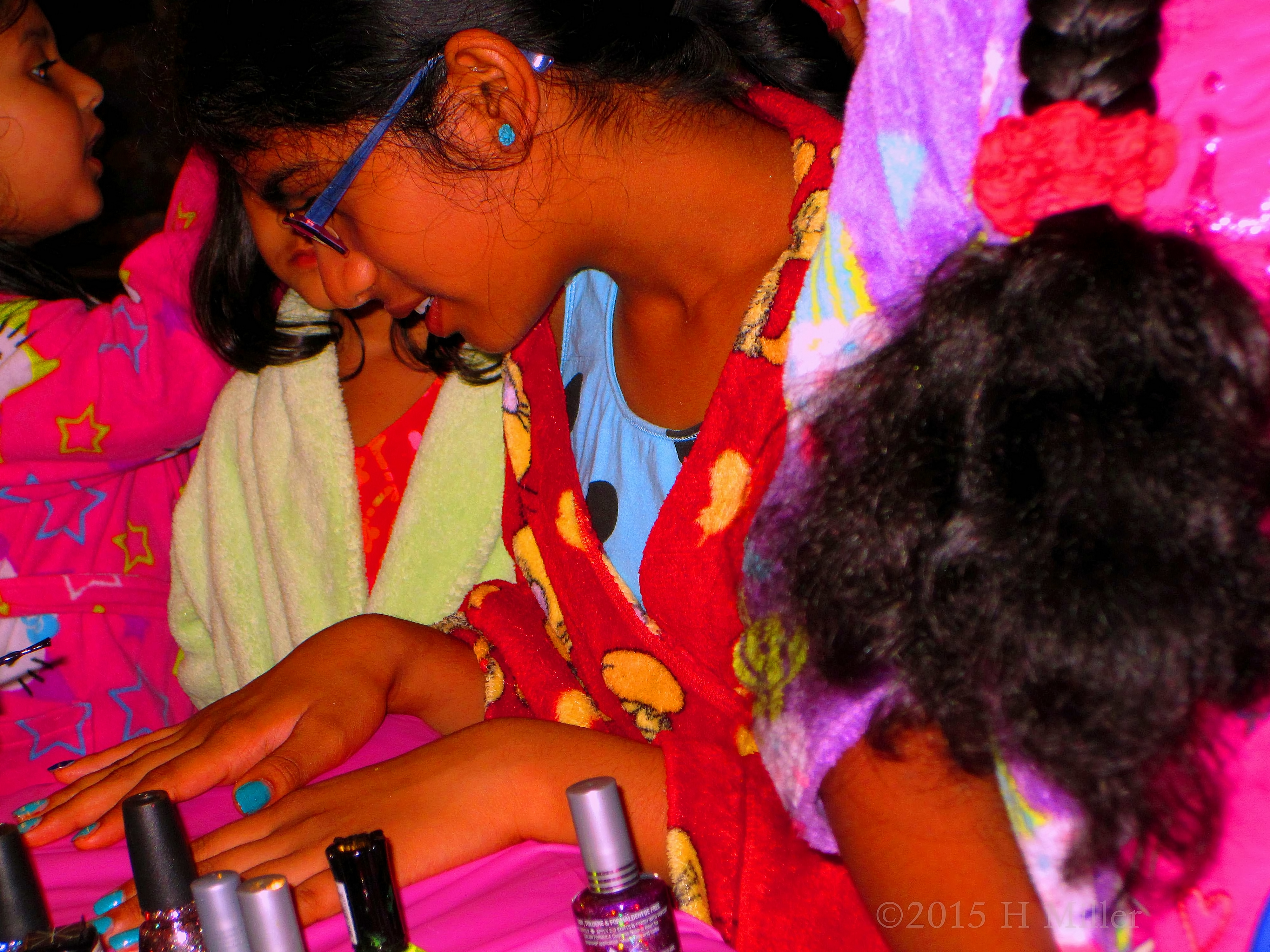 Spa Party For Kids Mini Mani In Progress! Spa Party For Kids Mini Mani In Progress!