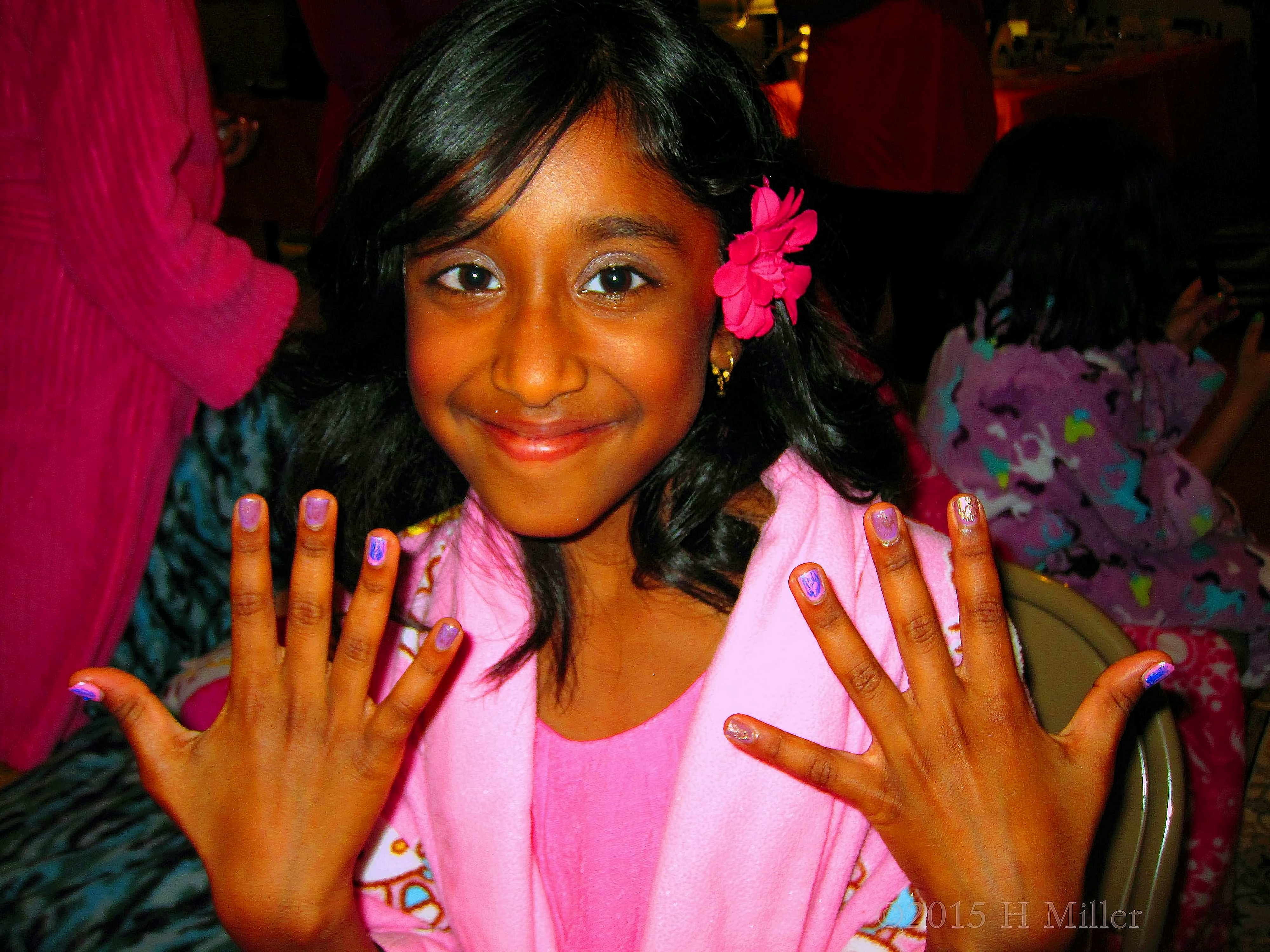 The Birthday Girl's Manicure Features Shatter On One Nail Plus Glitter The Birthday Girl's Manicure Features Shatter On One Nail Plus Glitter