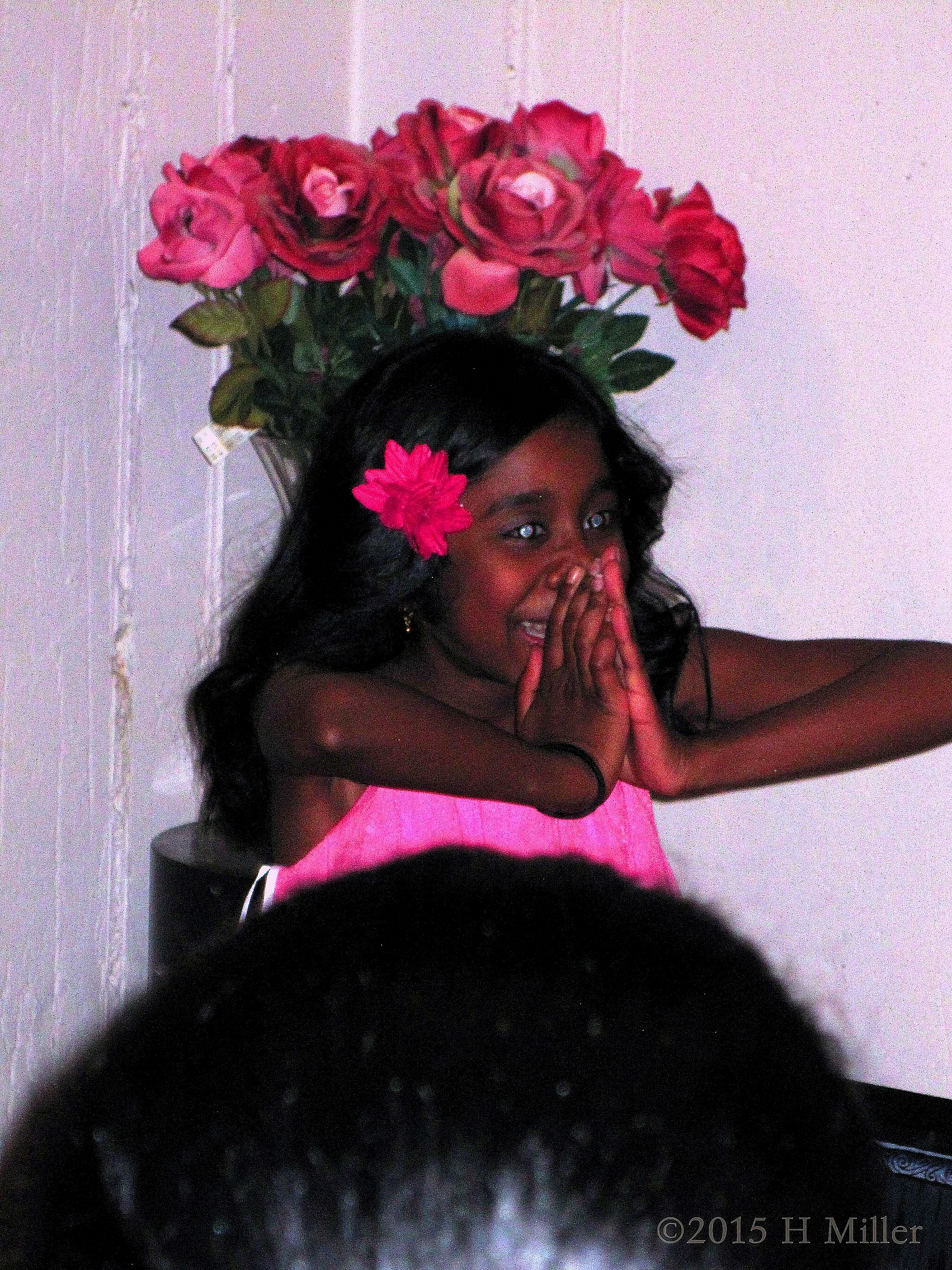 The Birthday Girl As She Learns Of The Surprise Party In Her Honor. The Birthday Girl As She Learns Of The Surprise Party In Her Honor.