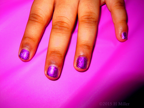 Grape Purple Polish With Glitter!