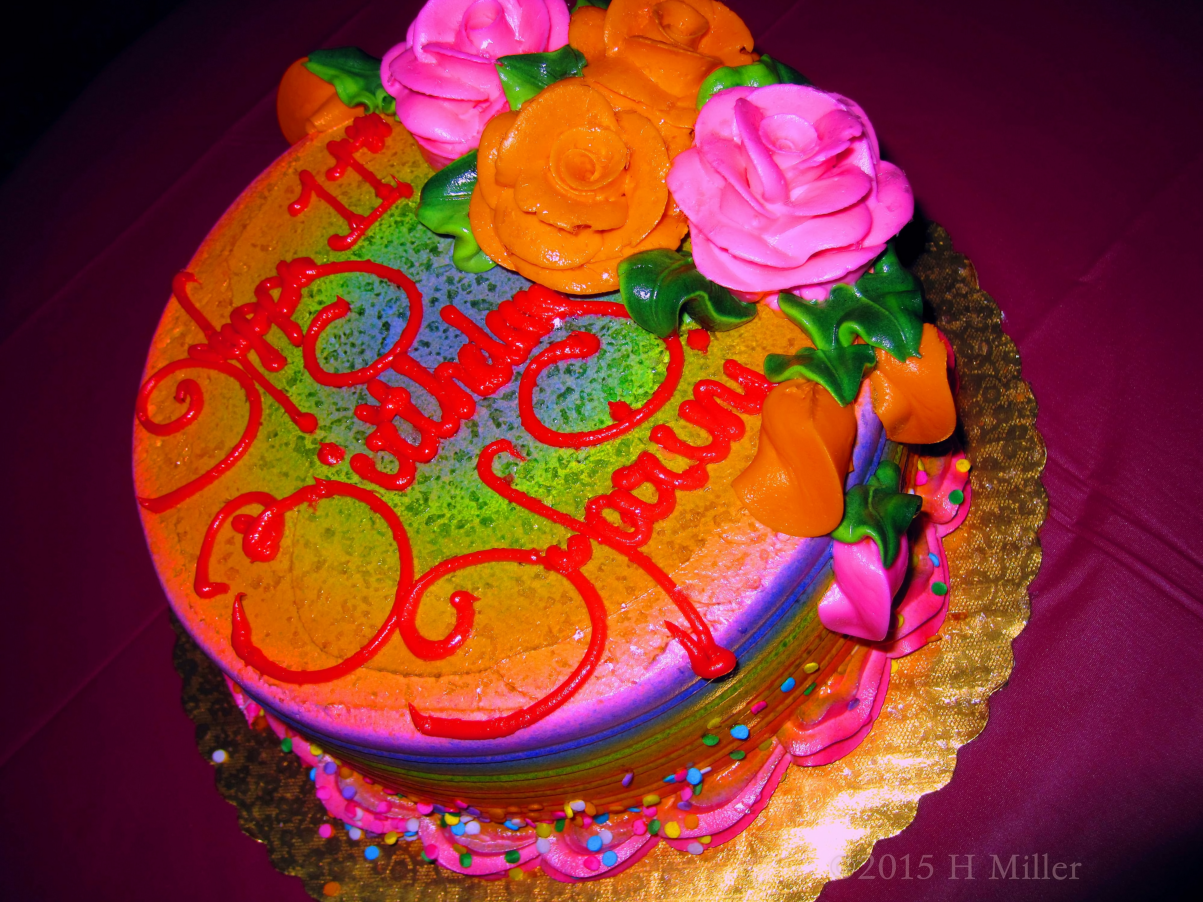 The Birthday Cake Looks Yummy! The Birthday Cake Looks Yummy!