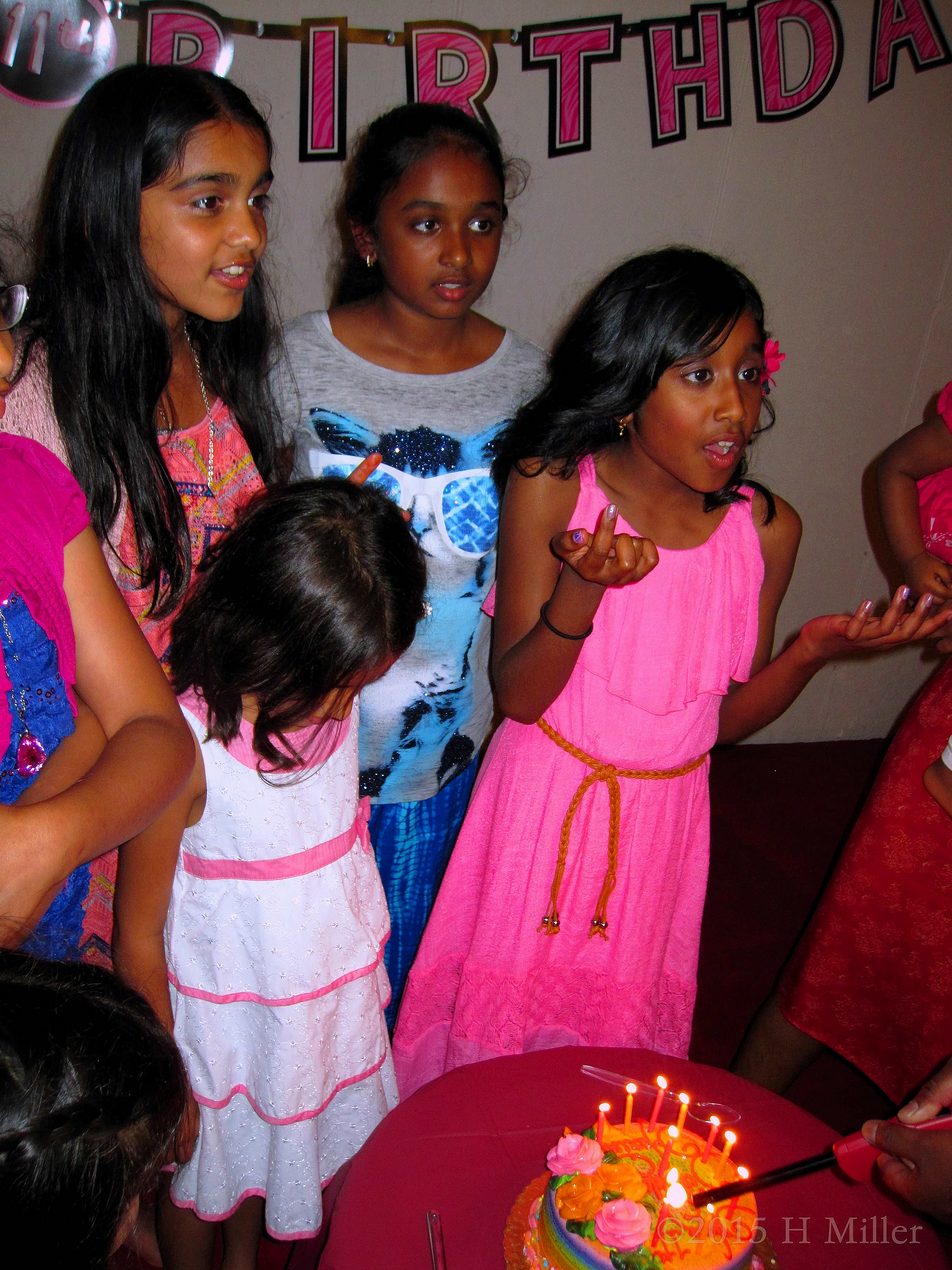 The Birthday Girl Is Ready For The Cake! The Birthday Girl Is Ready For The Cake!