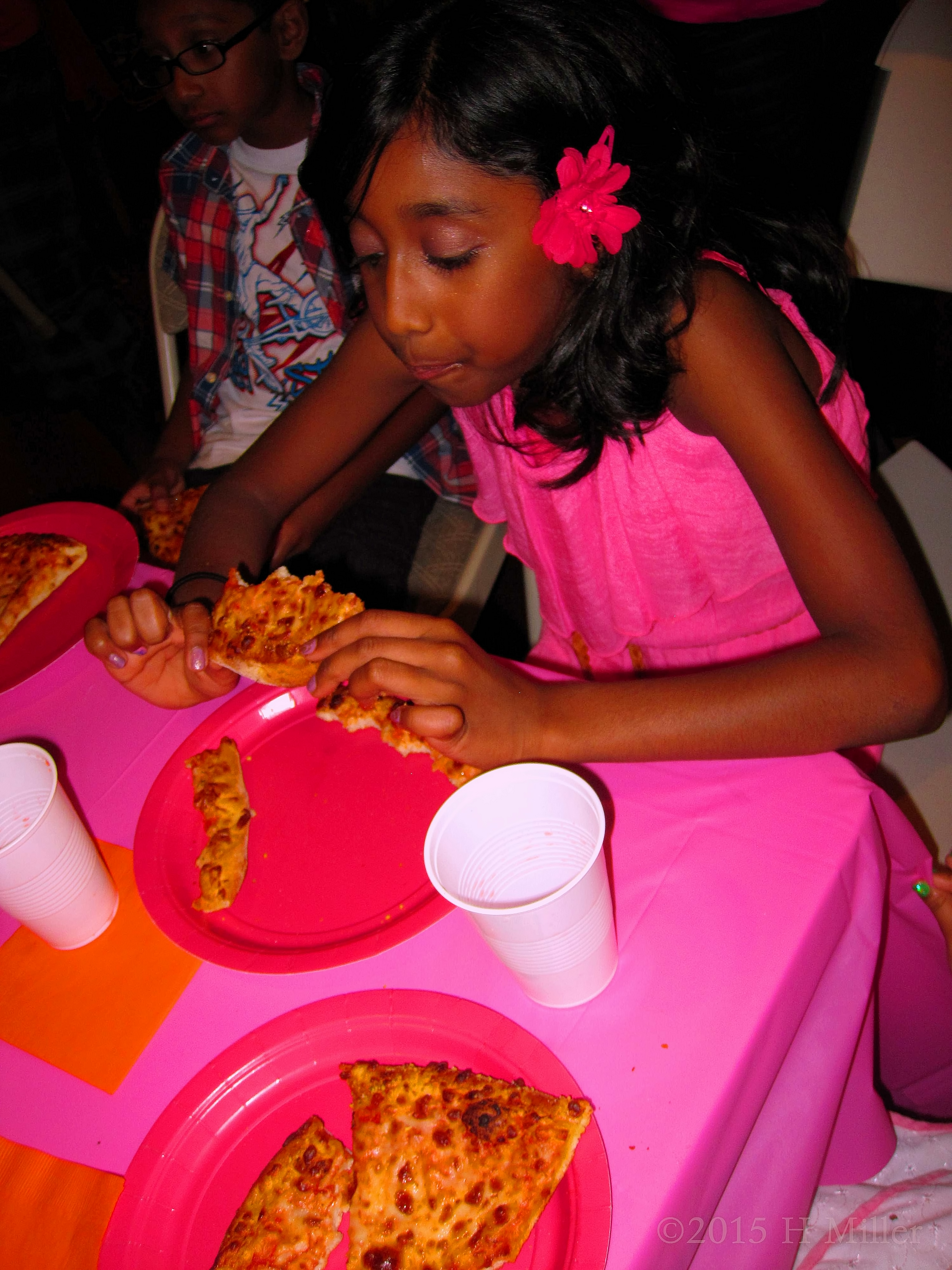 The Birthday Girl Likes Pizza As Much As Everyone Else! The Birthday Girl Likes Pizza As Much As Everyone Else!