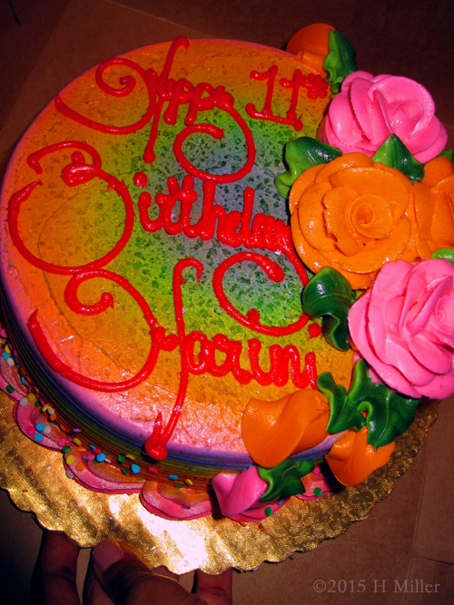 What A Beautiful Birthday Cake For Harini!