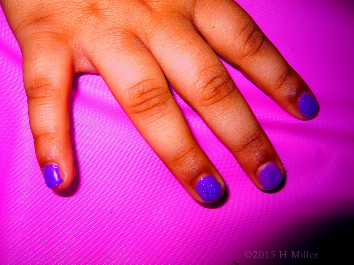 Lavender Nail Polish With Sparkley Glitter! 