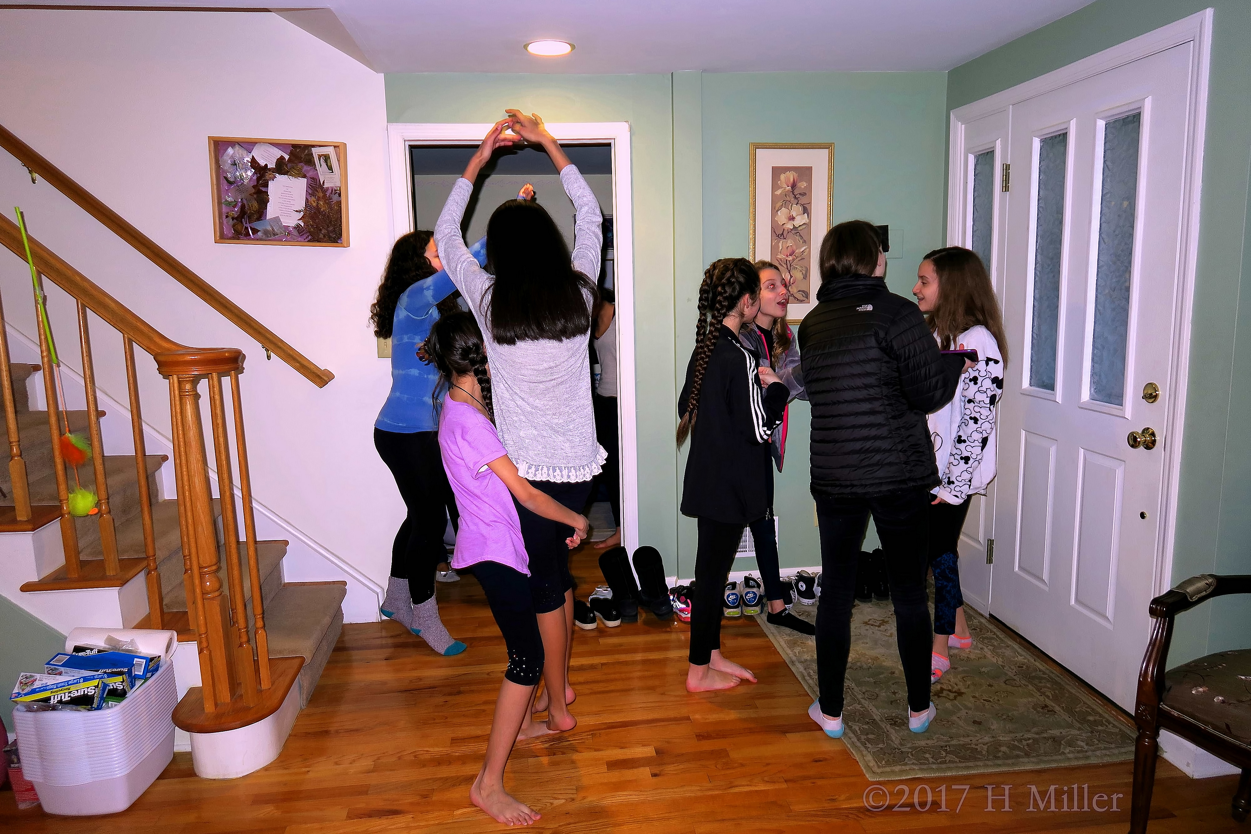 Girls Are Dancing And Having Fun Together Girls Are Dancing And Having Fun Together