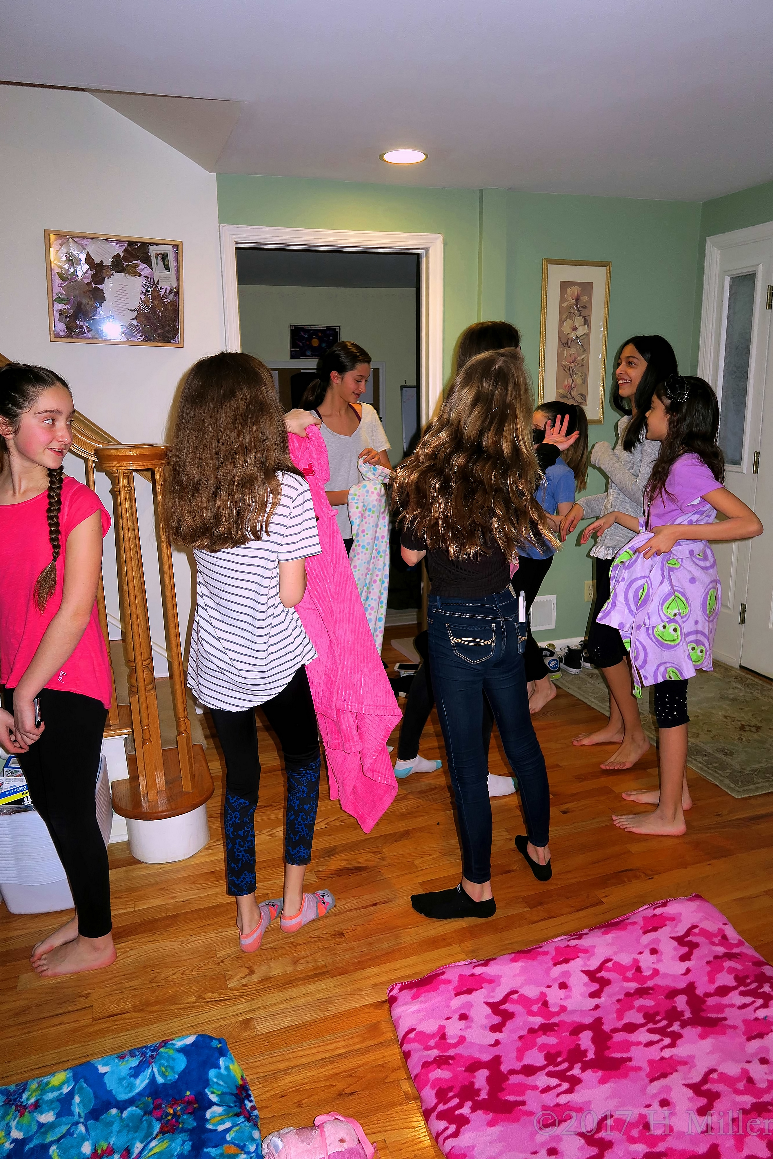 Isabella Is Laughing With Her Friend While Choosing A Spa Robes Isabella Is Laughing With Her Friend While Choosing A Spa Robes