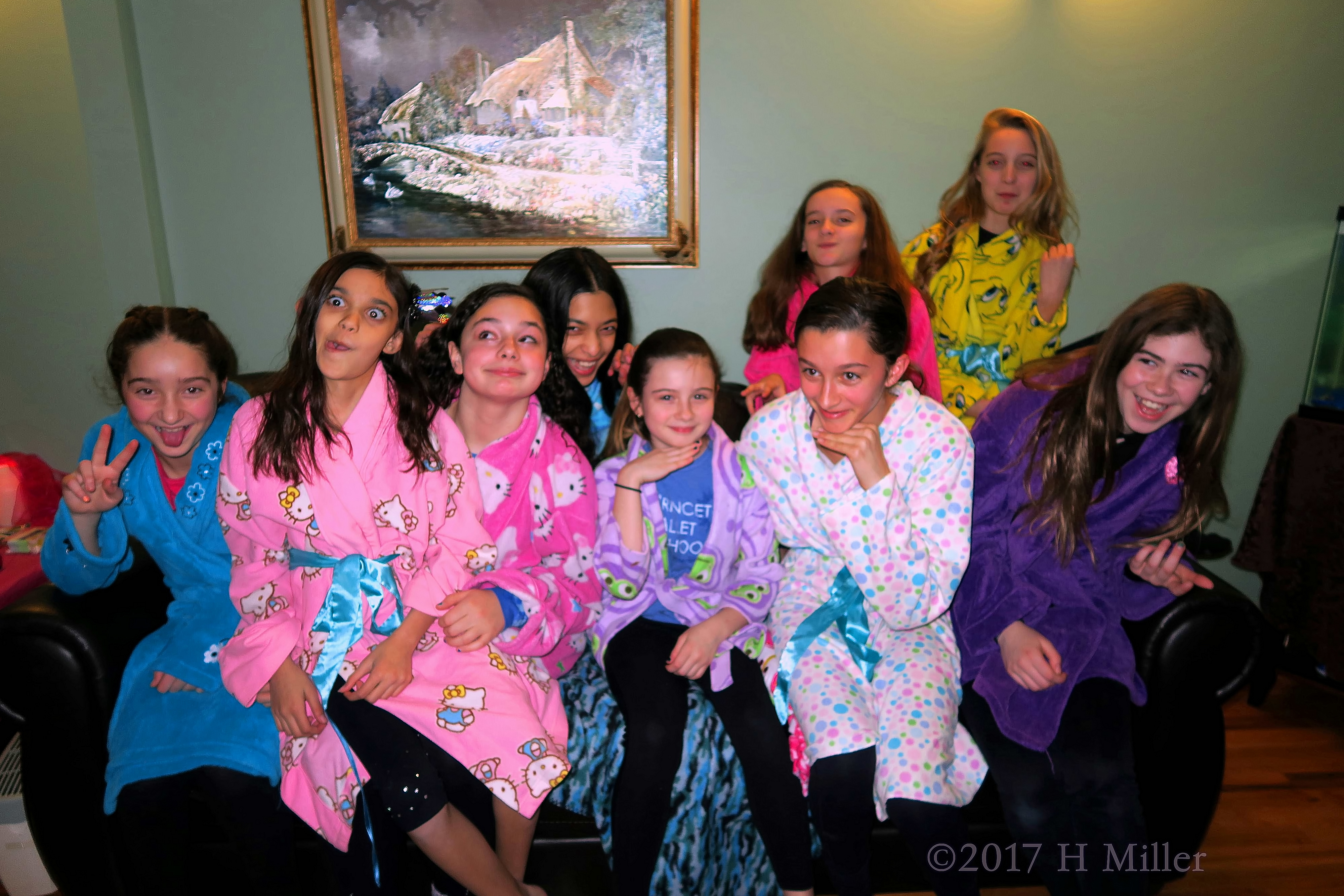 Making Funny Faces Again At The Birthday Party For Girls. Making Funny Faces Again At The Birthday Party For Girls.