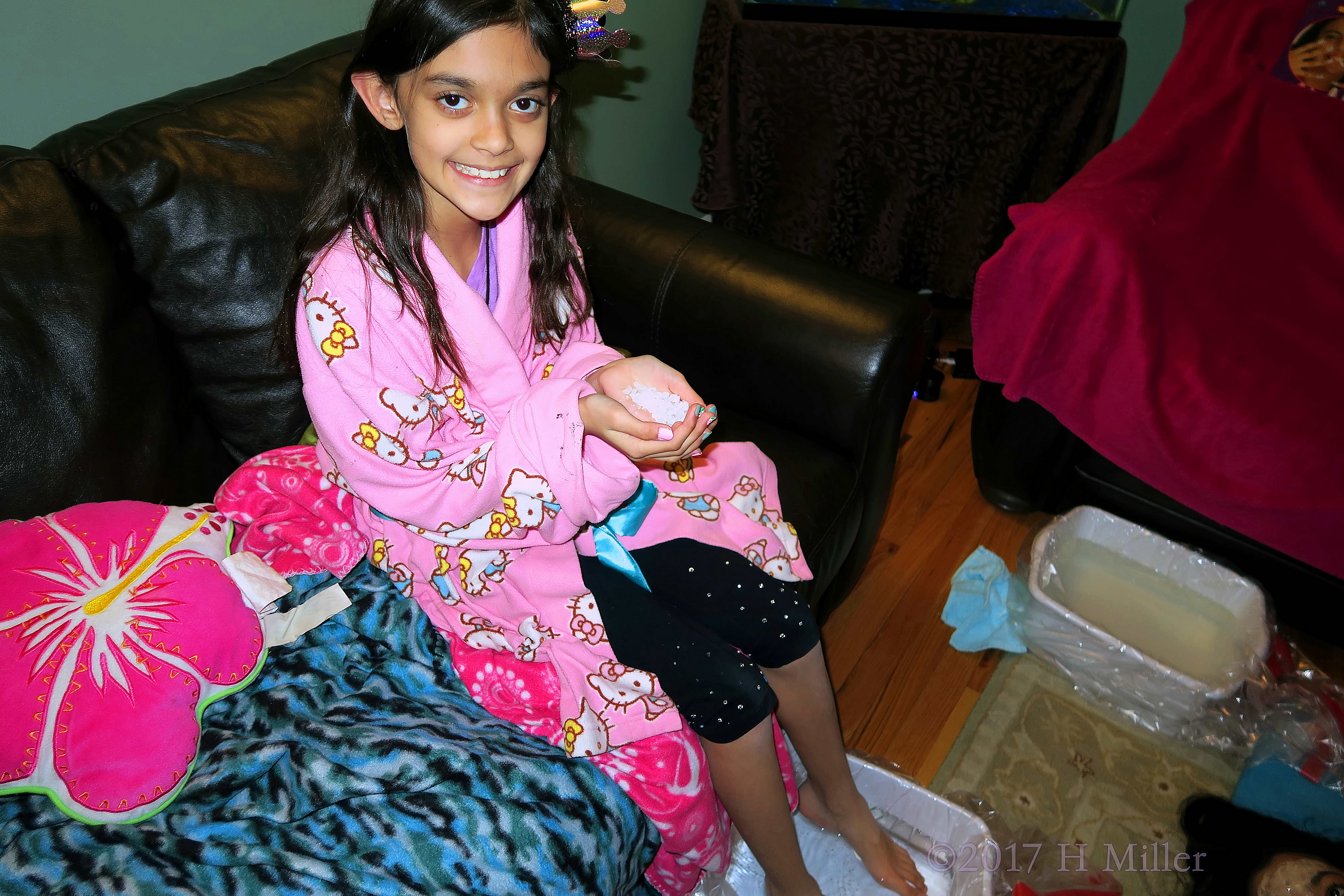 She Is So Excited To Start Her Pedicure For Girls 