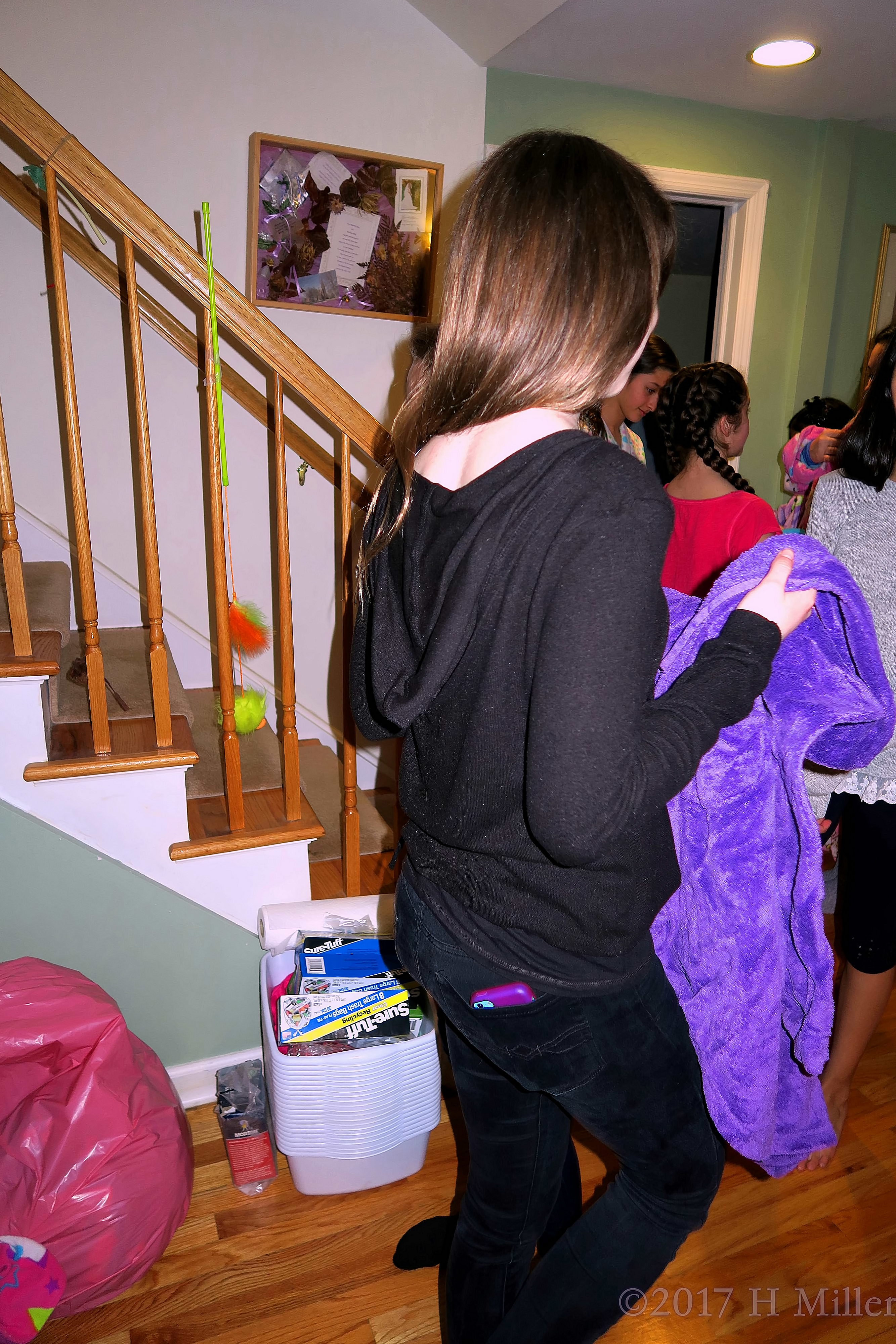 She Picks Her Blue Spa Robe! She Picks Her Blue Spa Robe!