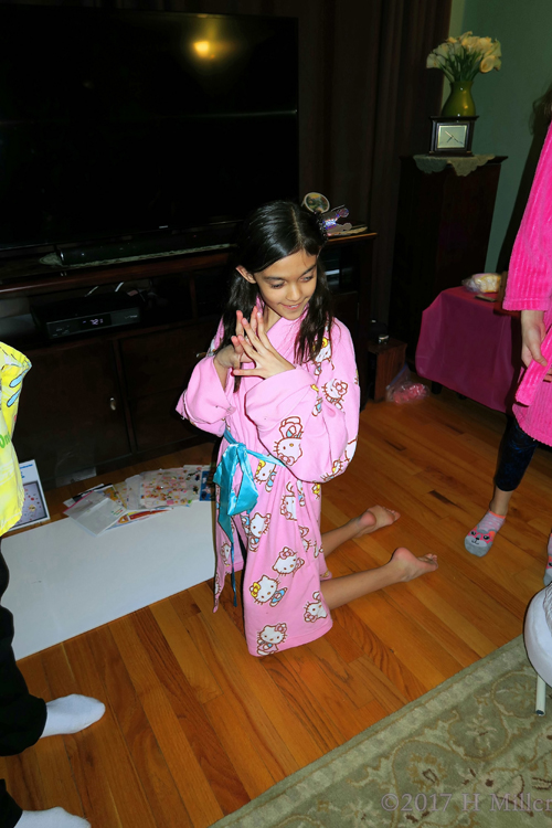 Girl In Her Cute Spa Robe Girl In Her Cute Spa Robe