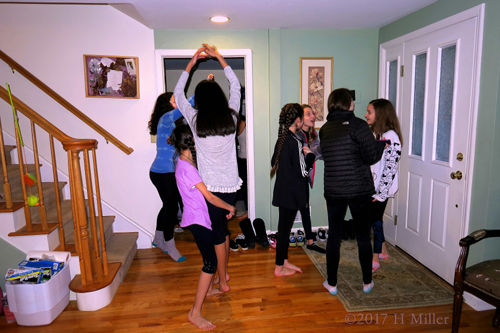 Girls Are Dancing And Having Fun Together Girls Are Dancing And Having Fun Together