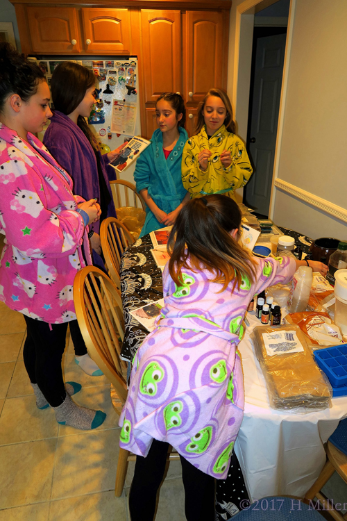 Girls Are Excited At The Kids Crafts Area