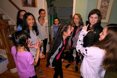 Isabella Smiling With Her Friends Isabella Smiling With Her Friends