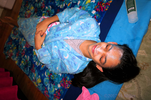 The Birthday Girl Is Ready For Her Kids Facial! The Birthday Girl Is Ready For Her Kids Facial!