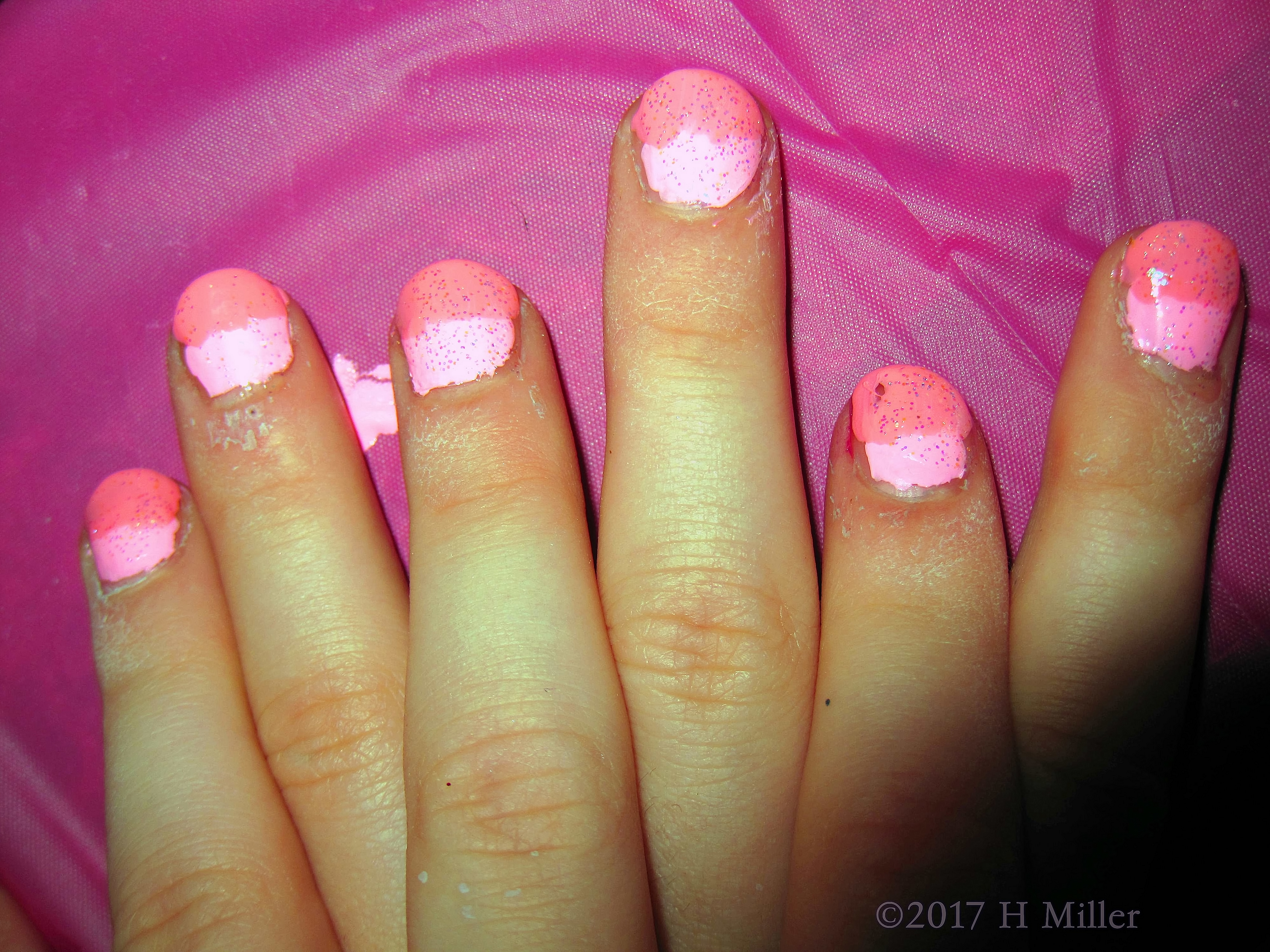 What A Pretty Baby Pink Kids Manicure Shade! 