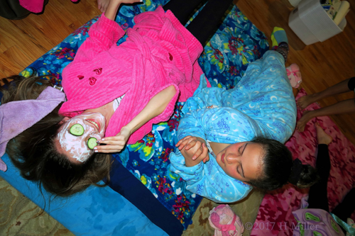 Having A Great Time Together During Girls Facials At The Spa Part Having A Great Time Together During Girls Facials At The Spa Part