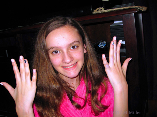 She Is Very Happy With Her Kids Mini Manicure She Is Very Happy With Her Kids Mini Manicure