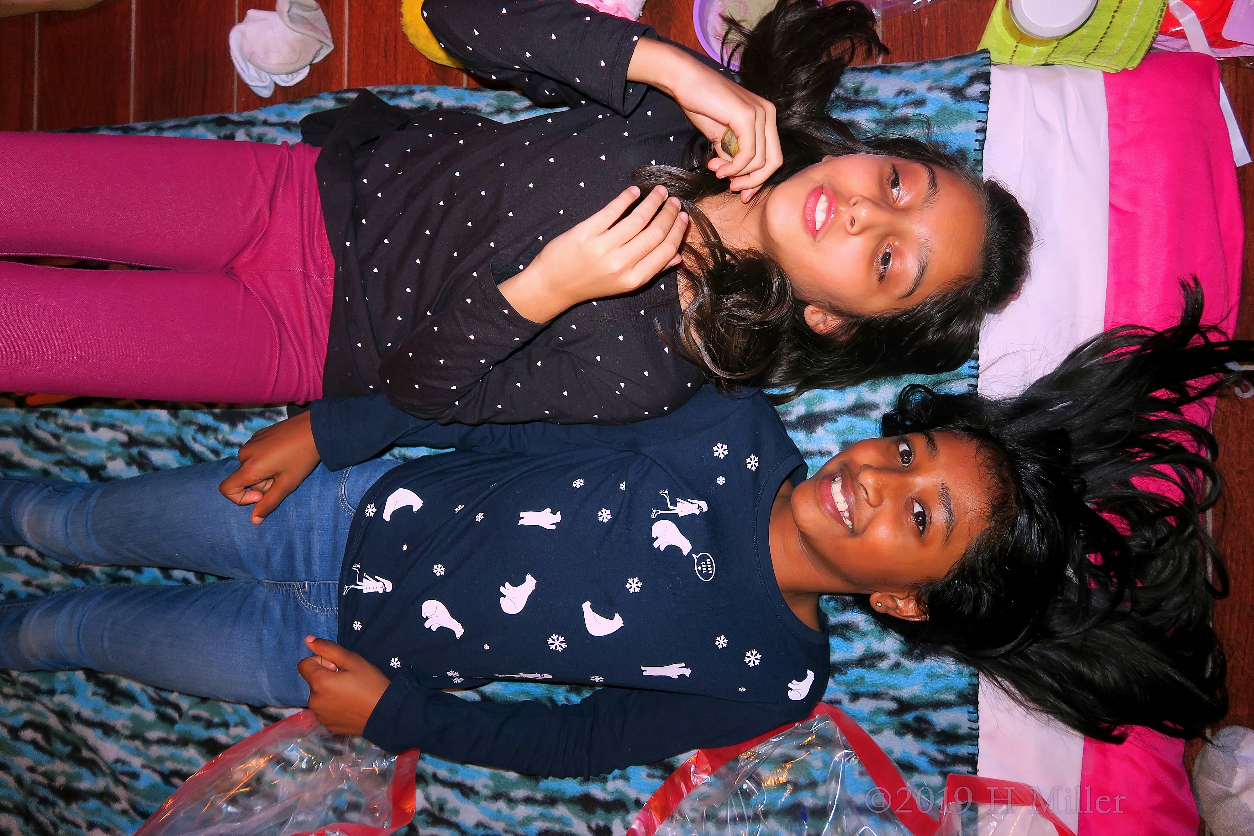 Happy Guests Are Ready For Their Facial For Girls At The Home Spa Party Happy Guests Are Ready For Their Facial For Girls At The Home Spa Party