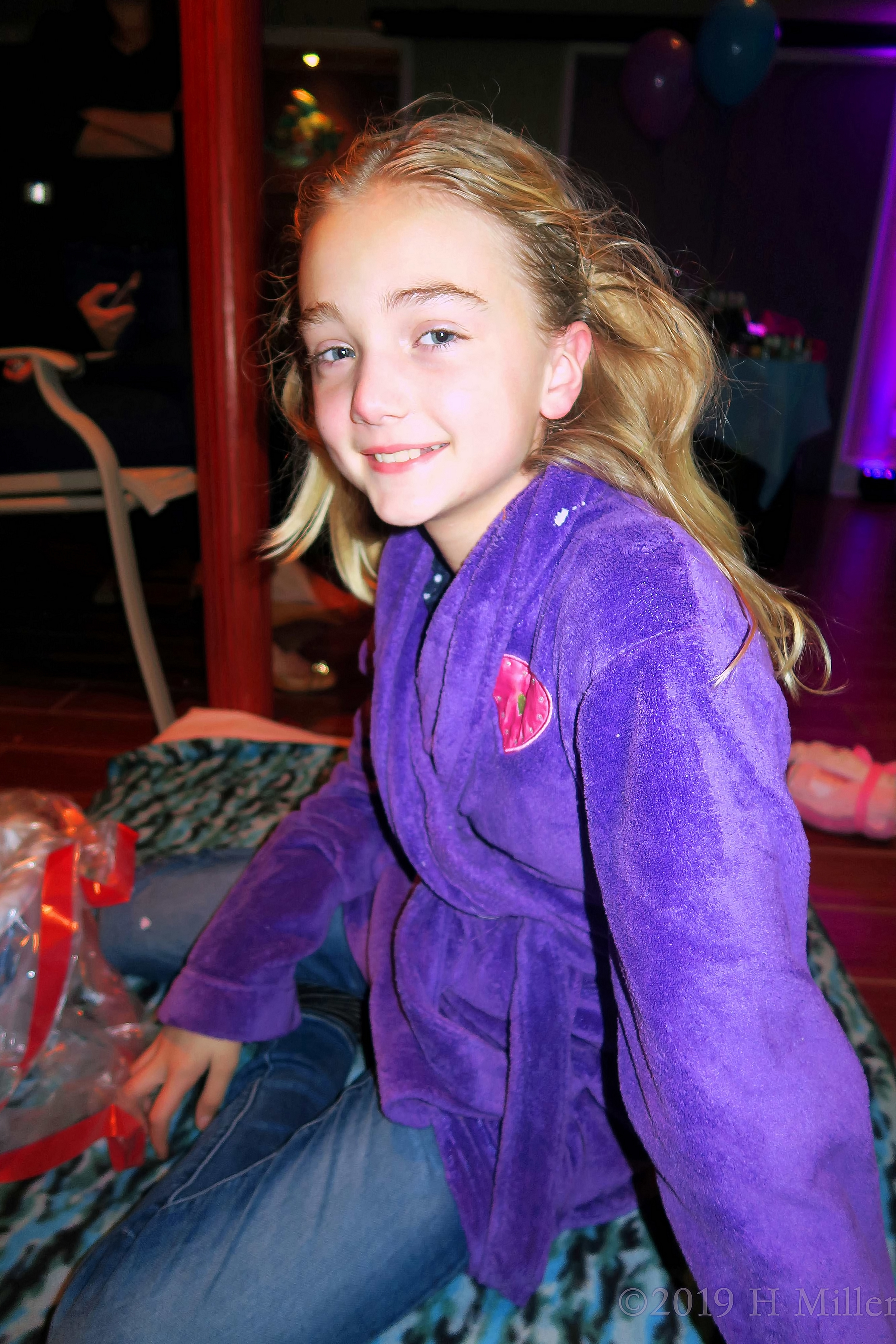 She Is Excited To Be Finished With Her Girls Facial At The Spa She Is Excited To Be Finished With Her Girls Facial At The Spa