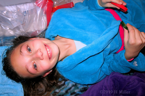 She Is About To Start Her Facial For Kids! She Is About To Start Her Facial For Kids!