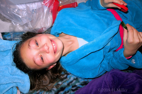 She Is All Ready For Her Kids Facial She Is All Ready For Her Kids Facial