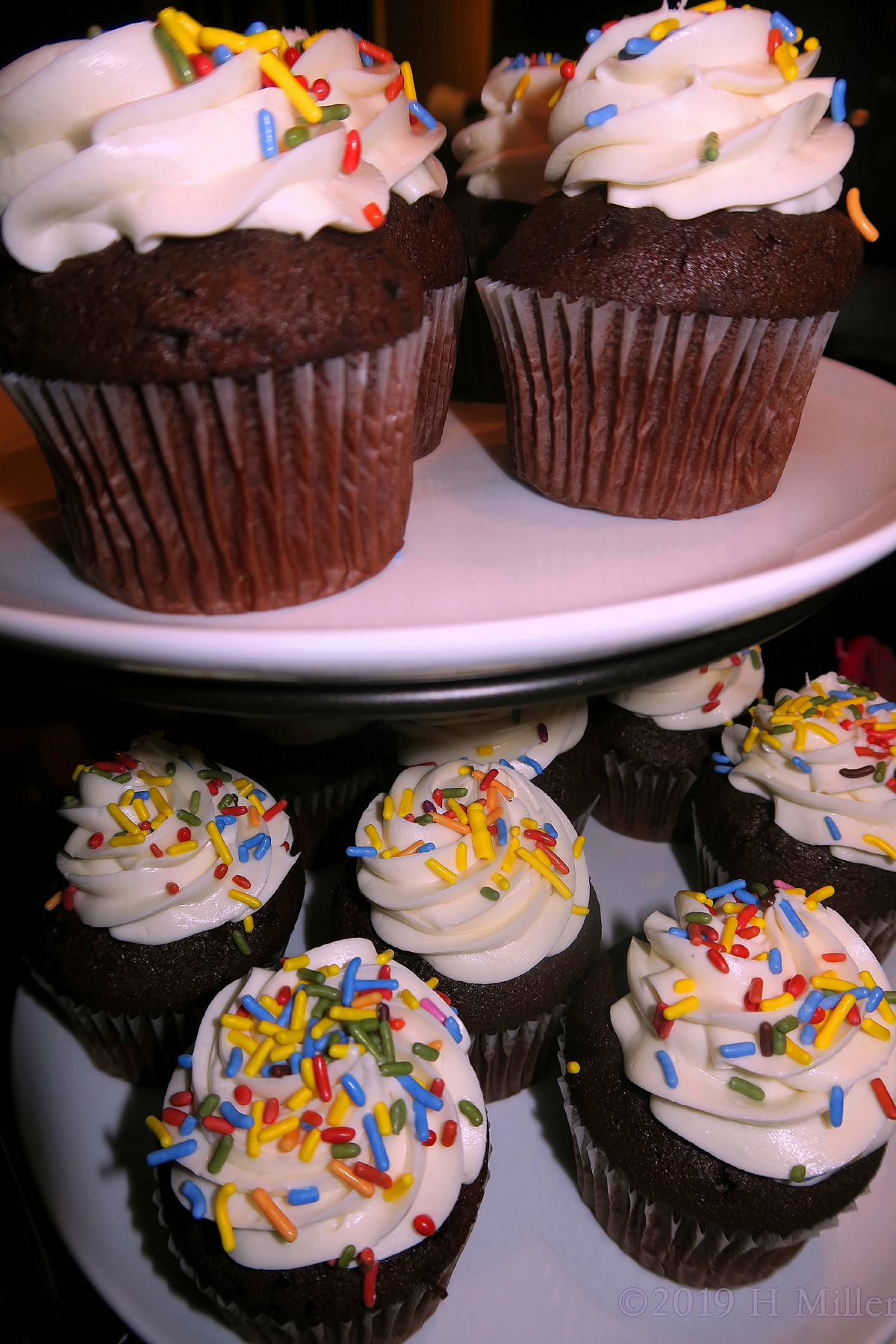 Yummy Cupcakes At The Spa Birthday Party 