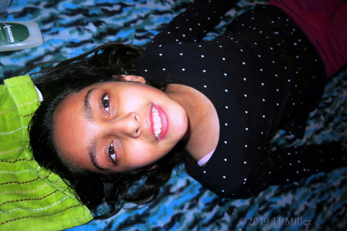 Excited To Start Her Facial For Girls At The Spa Birthday Party Excited To Start Her Facial For Girls At The Spa Birthday Party