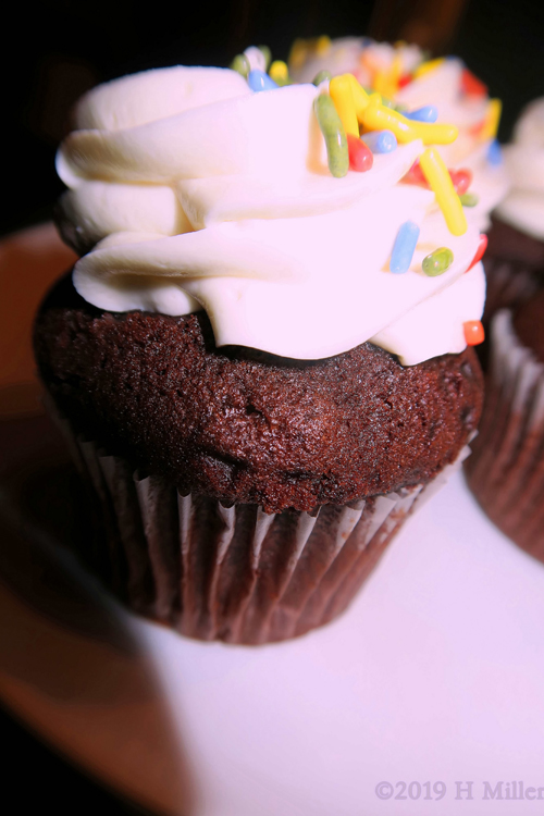 Vanilla Cream On Chocolate Cupcakes Vanilla Cream On Chocolate Cupcakes