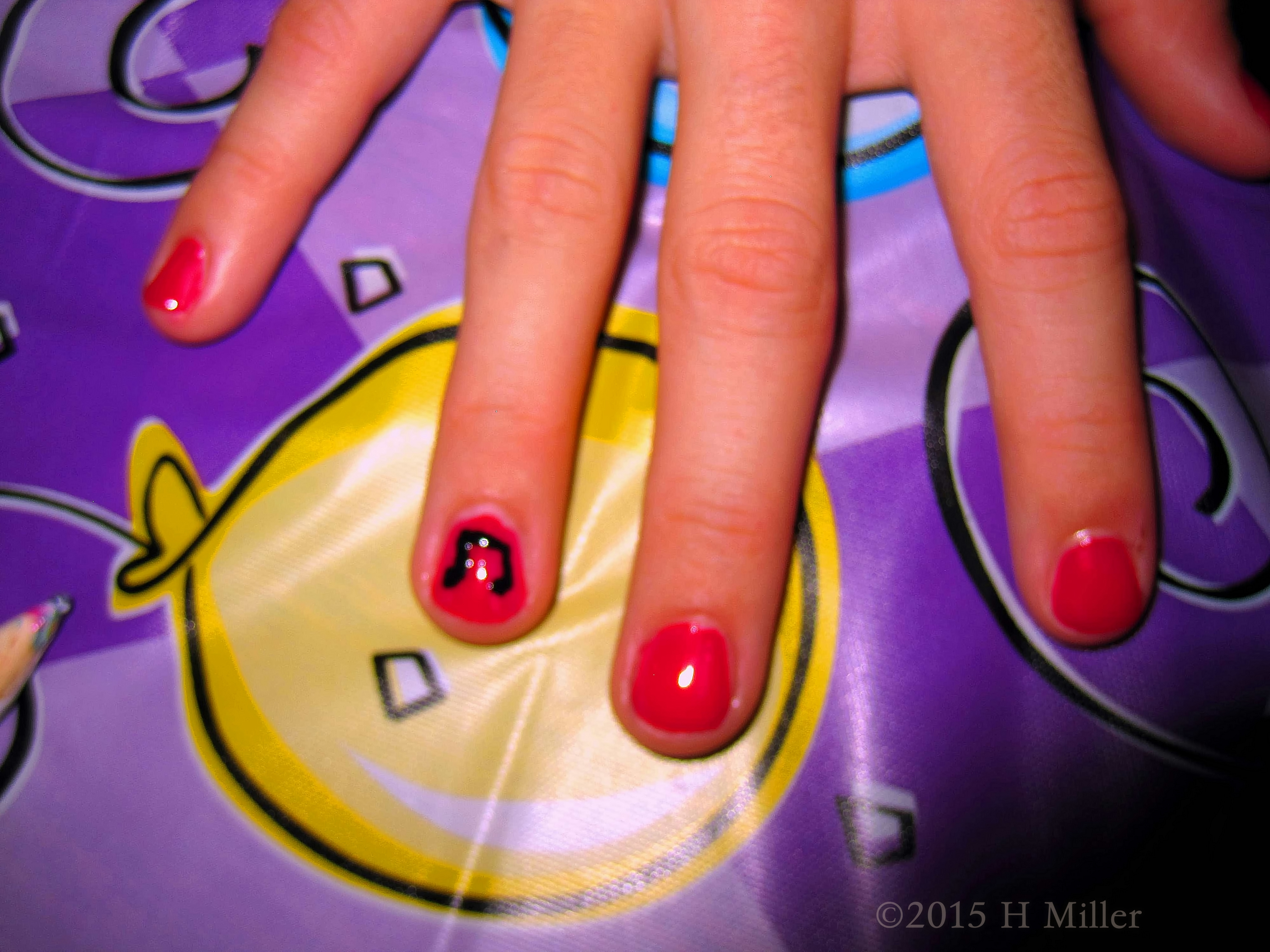 Music Notes Nail Art Close Up Music Notes Nail Art Close Up