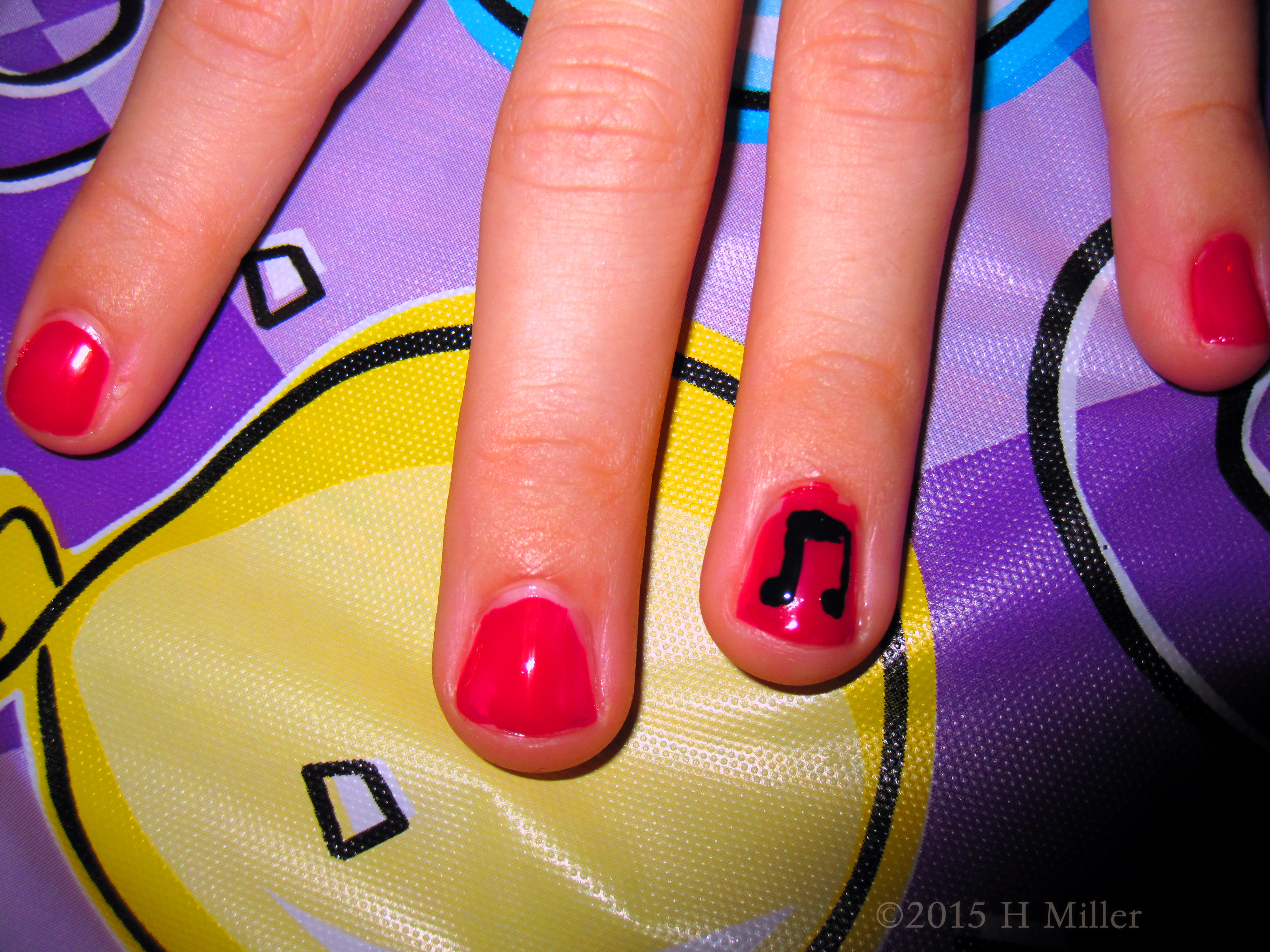 Music Notes Nail Art Design Close Up In The Kids Nail Salon Music Notes Nail Art Design Close Up In The Kids Nail Salon