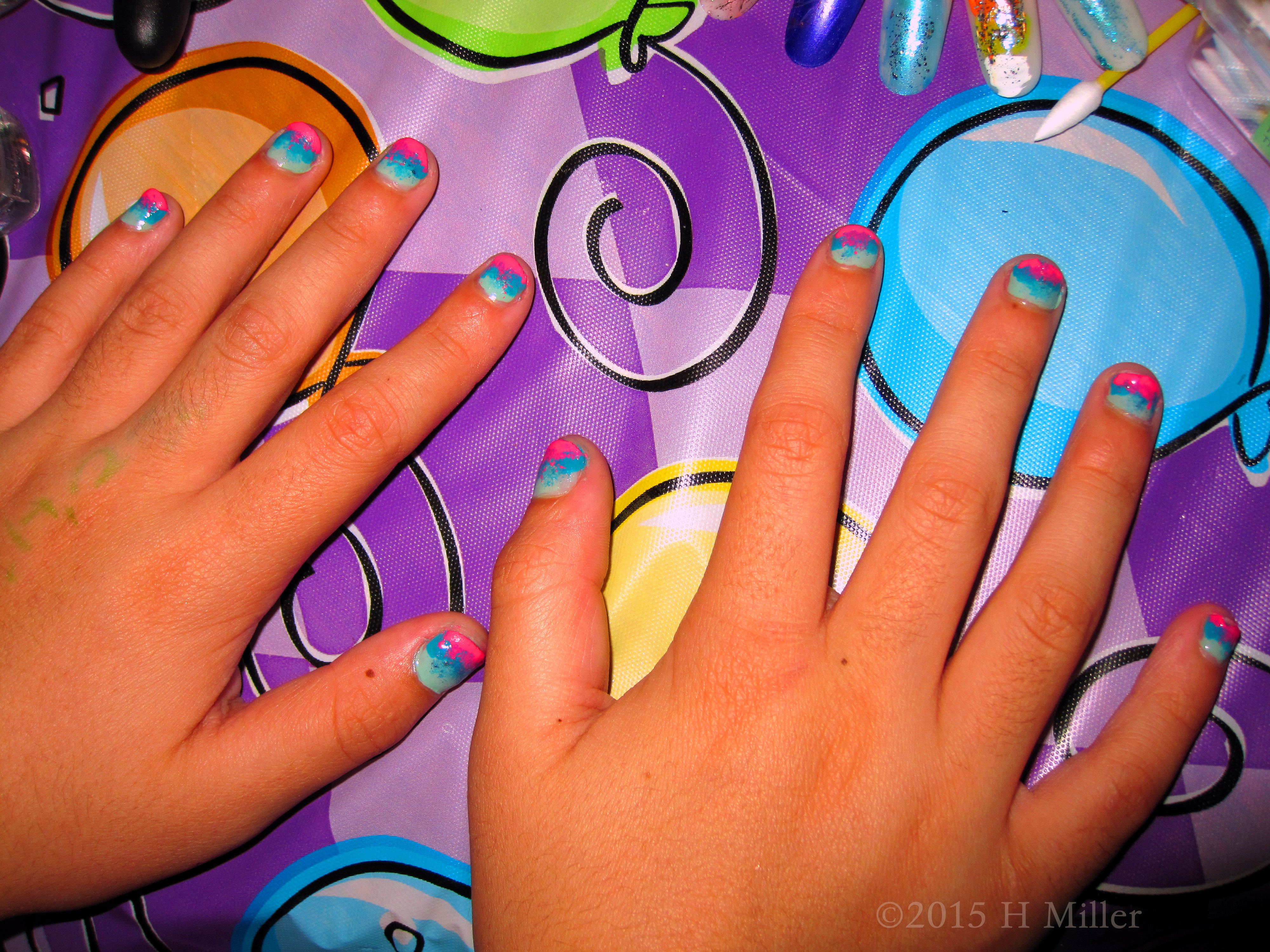 Pretty Three Color Ombre Nail Polish Design Pretty Three Color Ombre Nail Polish Design