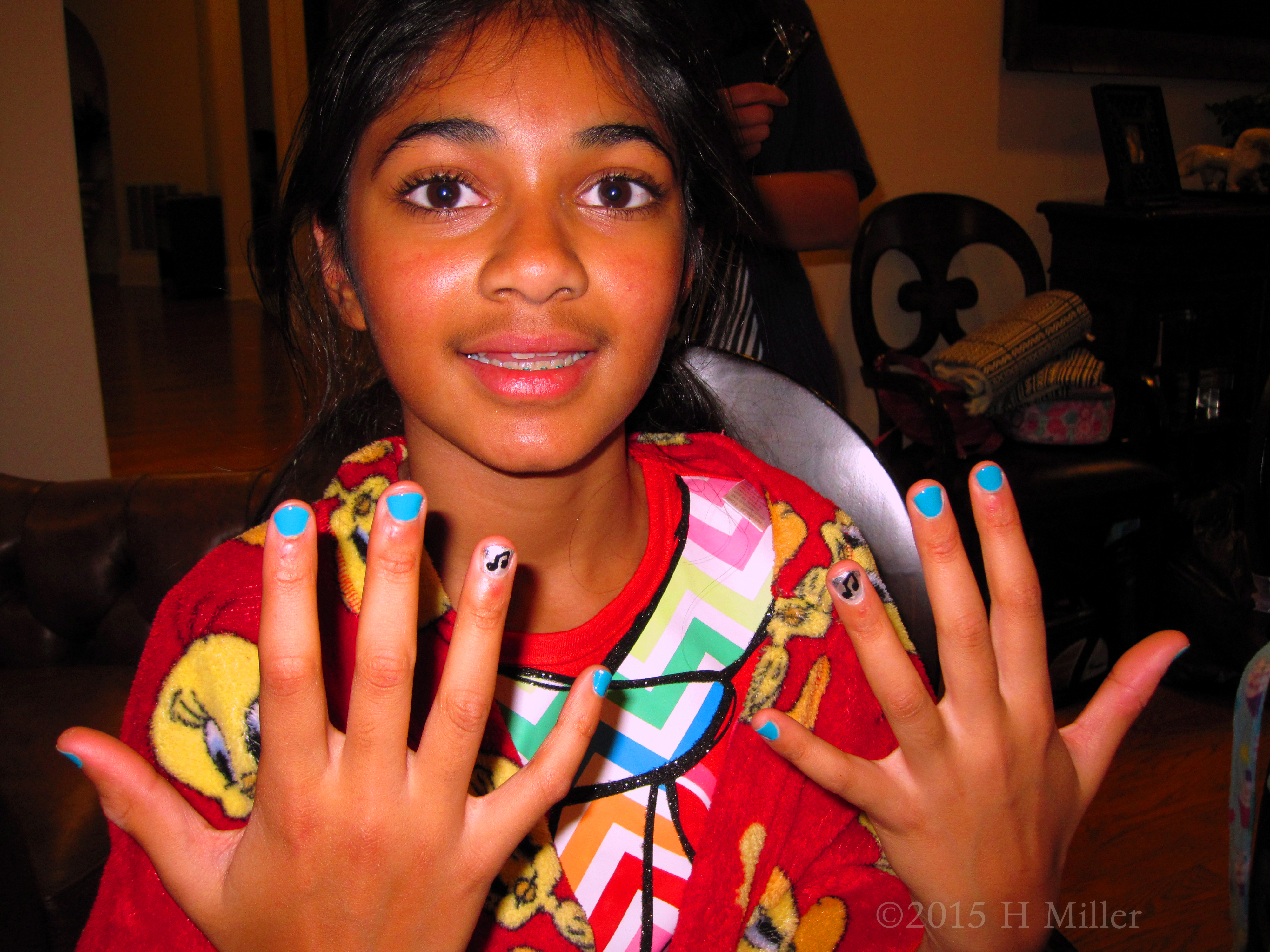The Birthday Girl Gets Music Notes Too For Her Nail Art Design The Birthday Girl Gets Music Notes Too For Her Nail Art Design