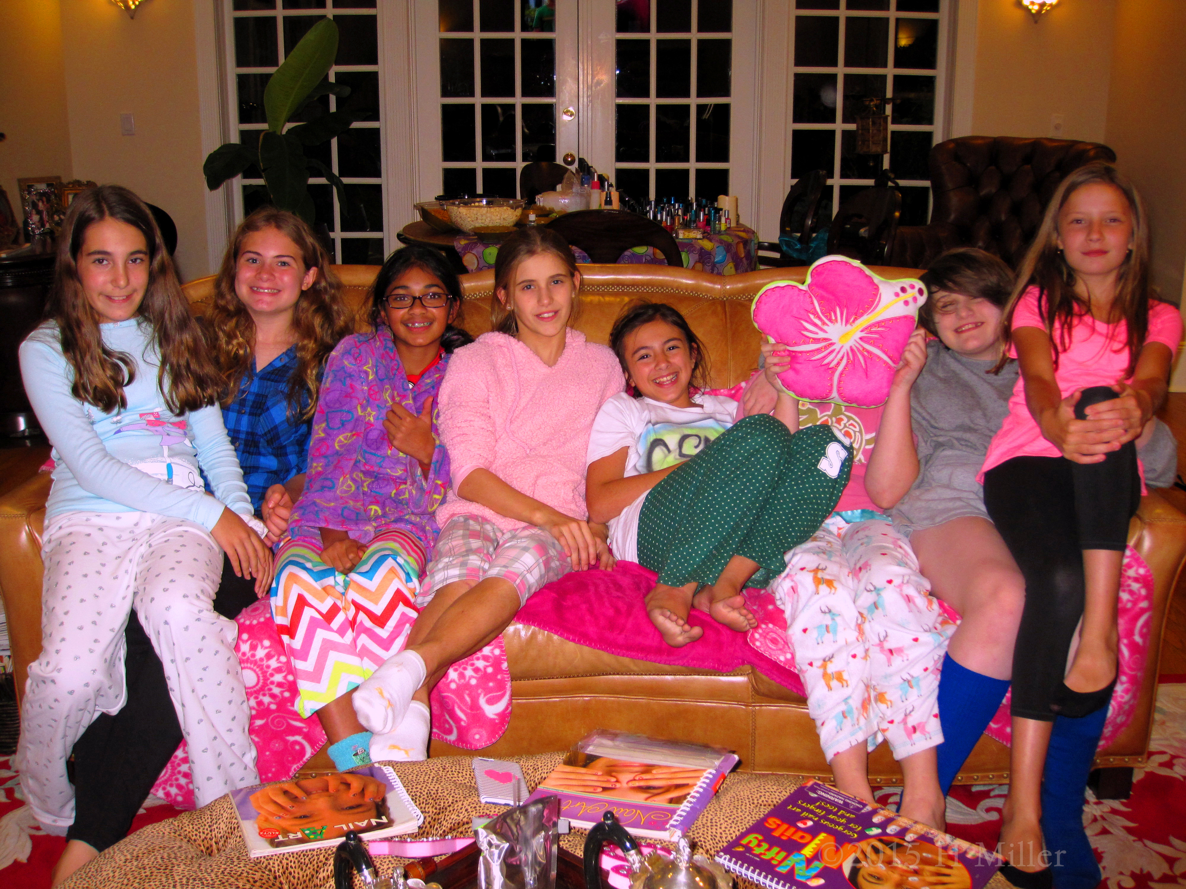 The First Group Photo On The Couch At The Kids Home Spa The First Group Photo On The Couch At The Kids Home Spa